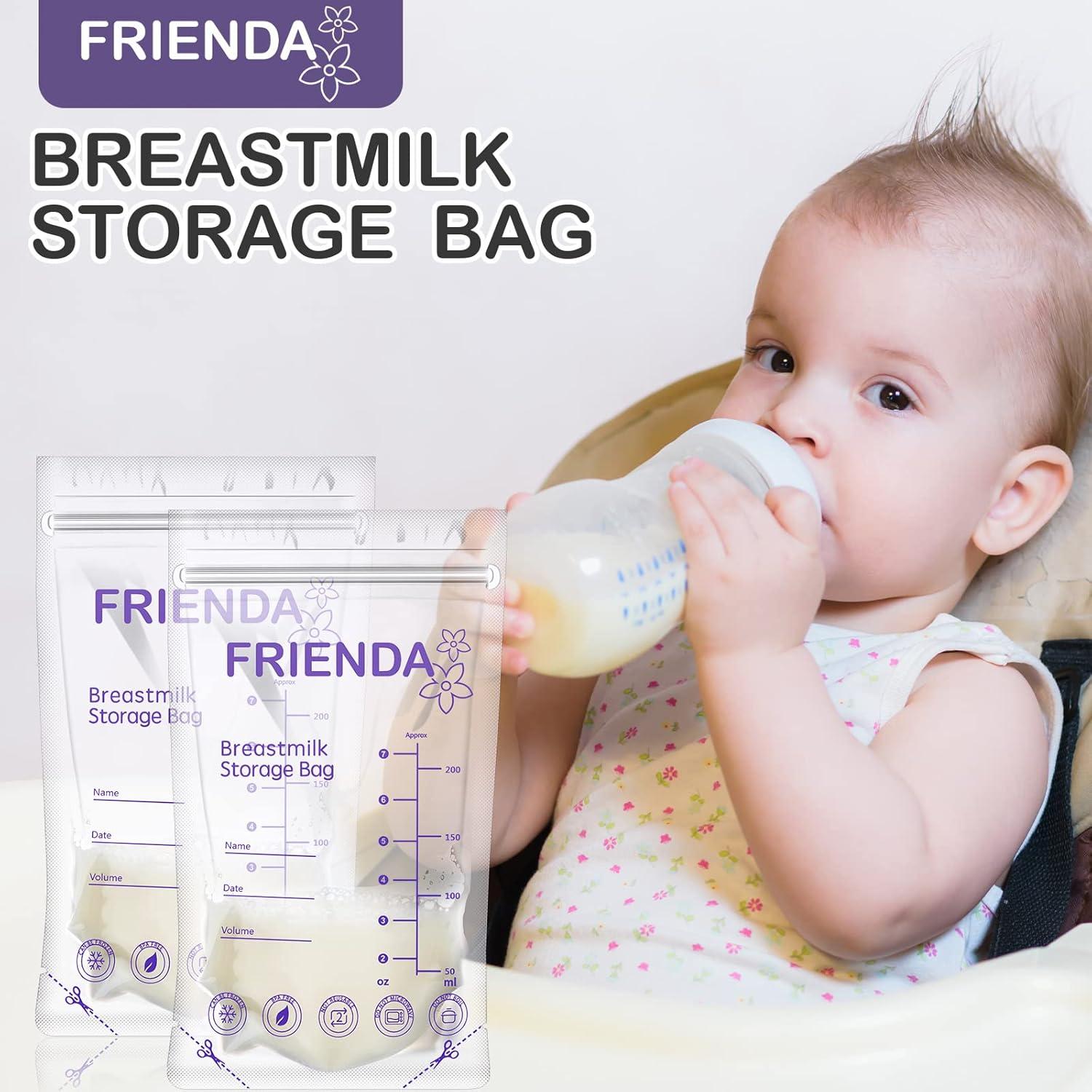 Bolsas de Almacenamiento de Leche Materna Newwiee 400 Piezas 198 ml