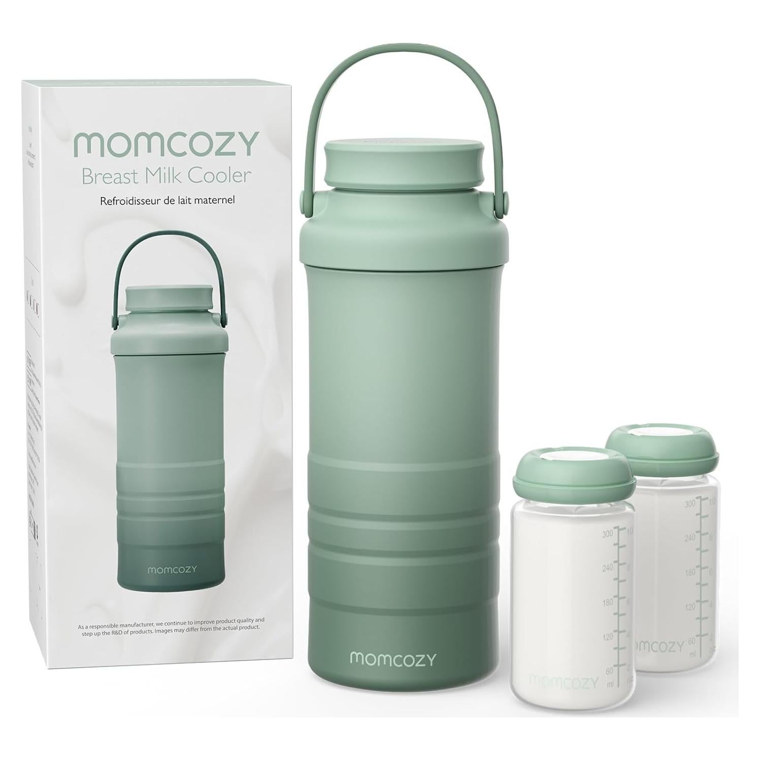 Enfriador de Leche Materna Momcozy 22oz Verde - 24H Frío
