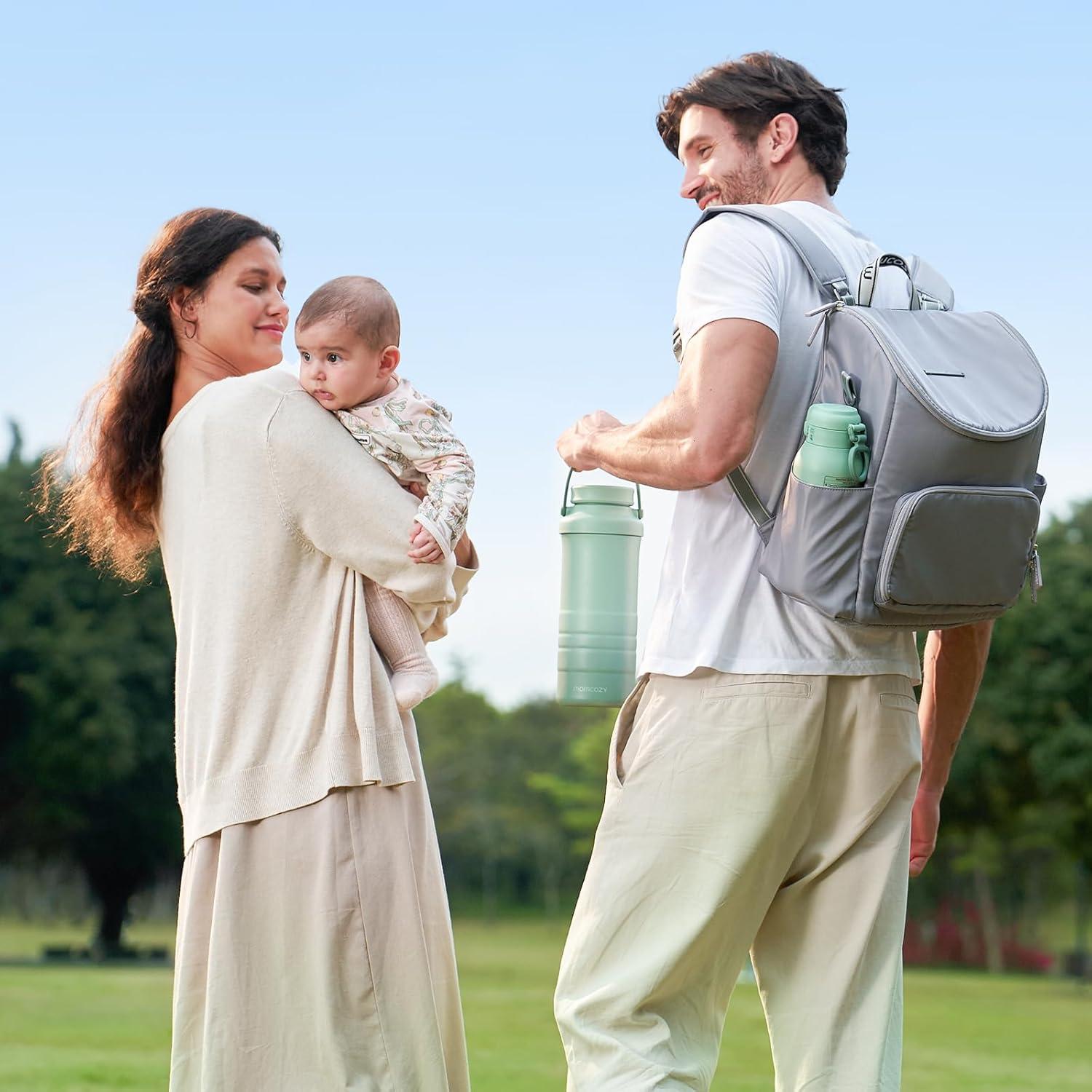 Enfriador de Leche Materna Momcozy 22oz Verde - 24H Frío