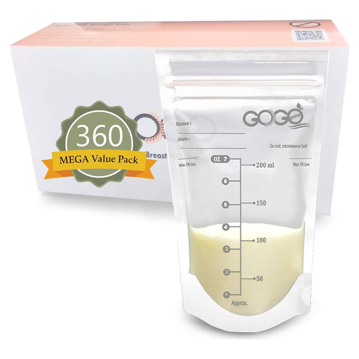 Bolsas de Almacenamiento de Leche Materna GOGO PURE 360 CT