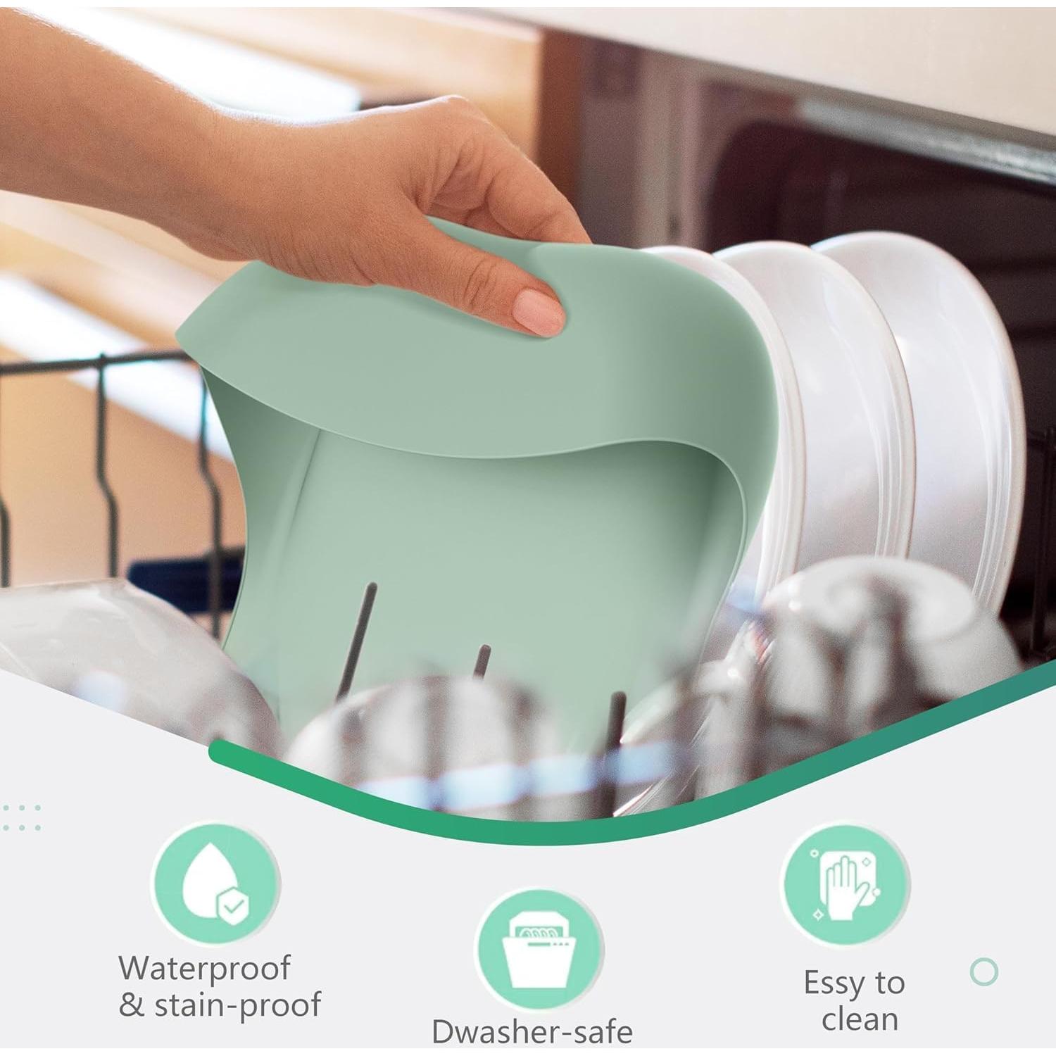 Conjunto de 3 Baberos de Silicona Cuddle Campus Ajustables