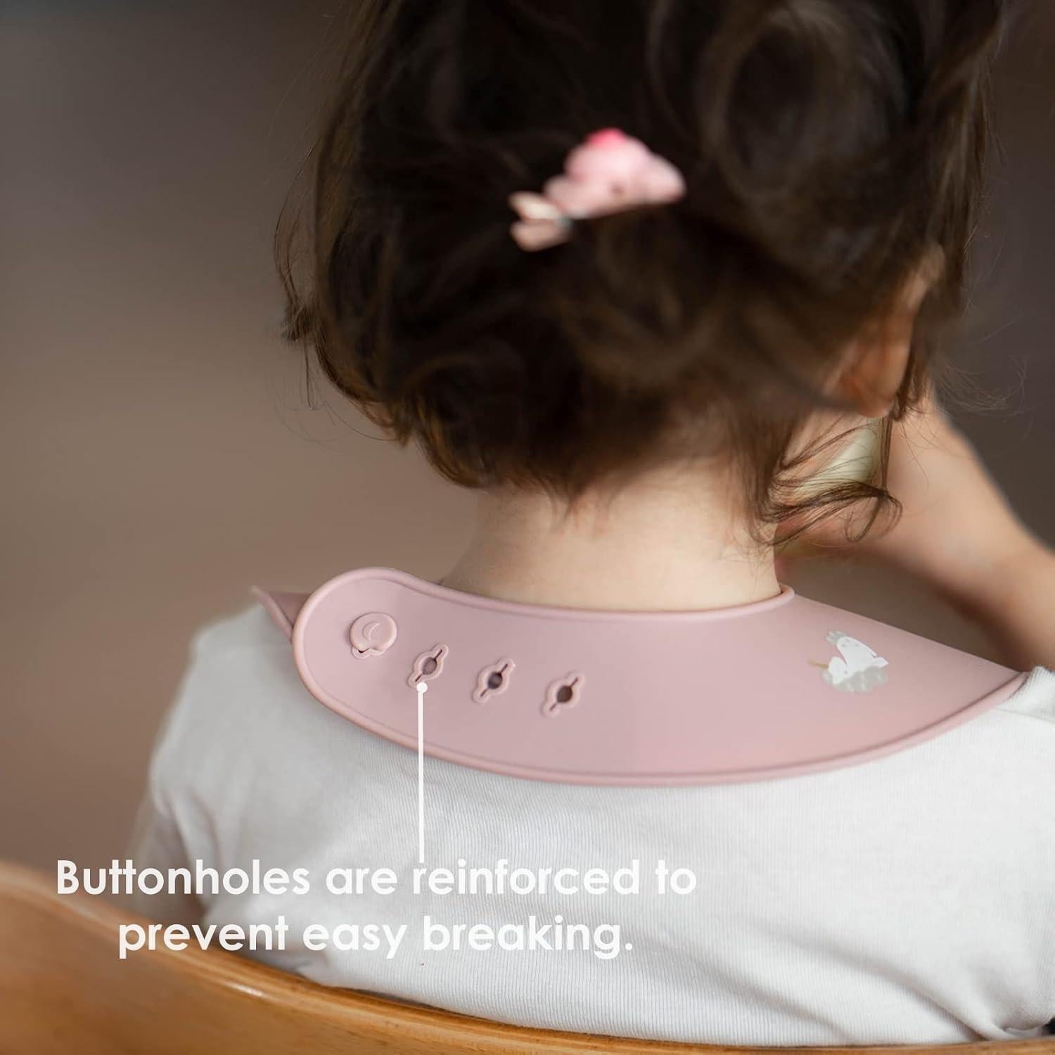 Baberos de Silicona ROCCED para Bebés - 2 Juegos Ajustables