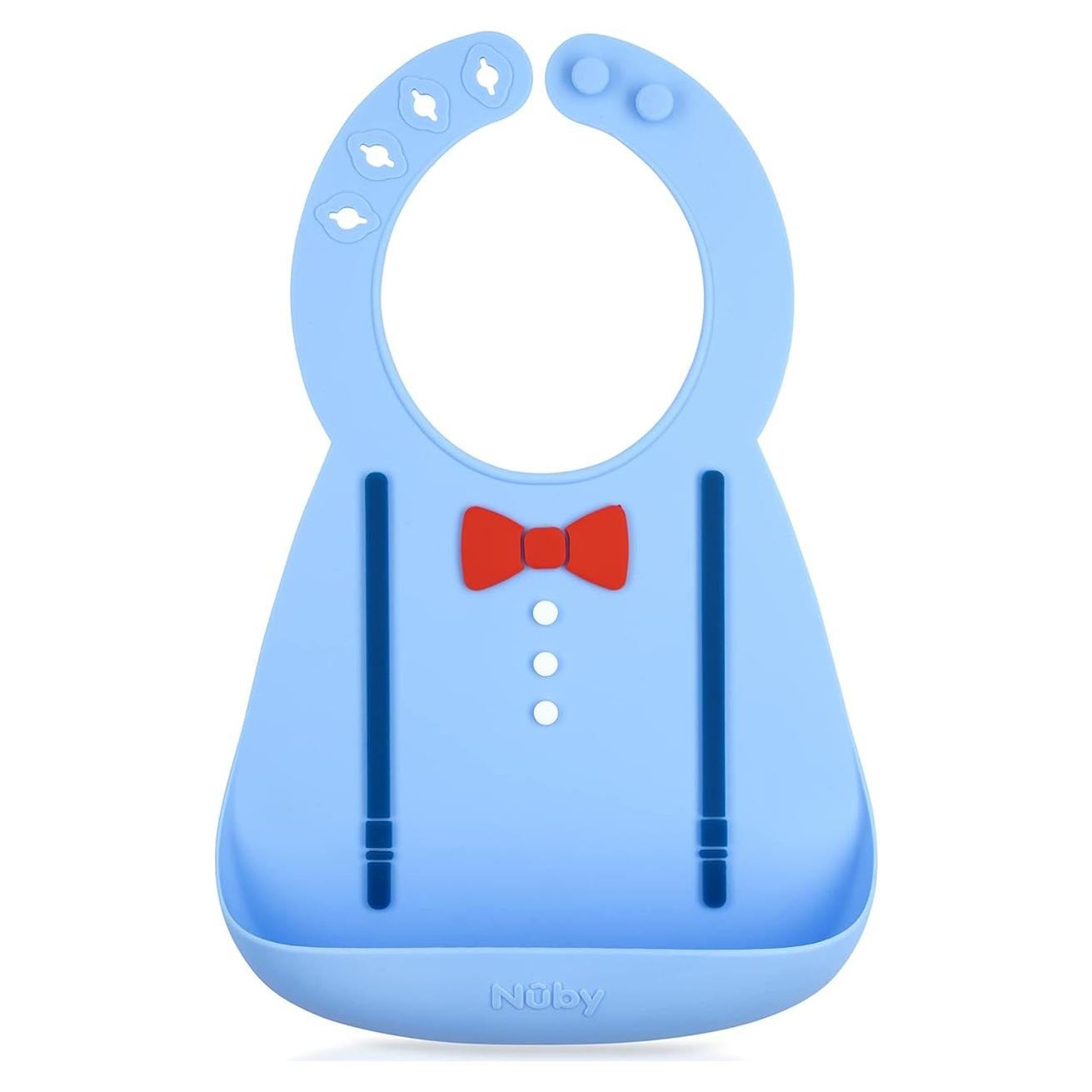 Babero de Silicona Nuby 3D con Recogedor para Bebés 6+ Meses