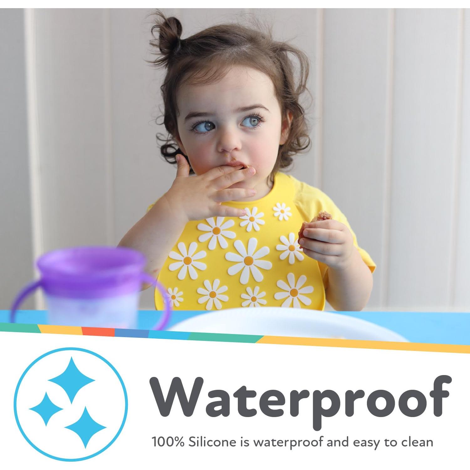 Babero de Silicona Nuby 3D con Recogedor para Bebés 6+ Meses