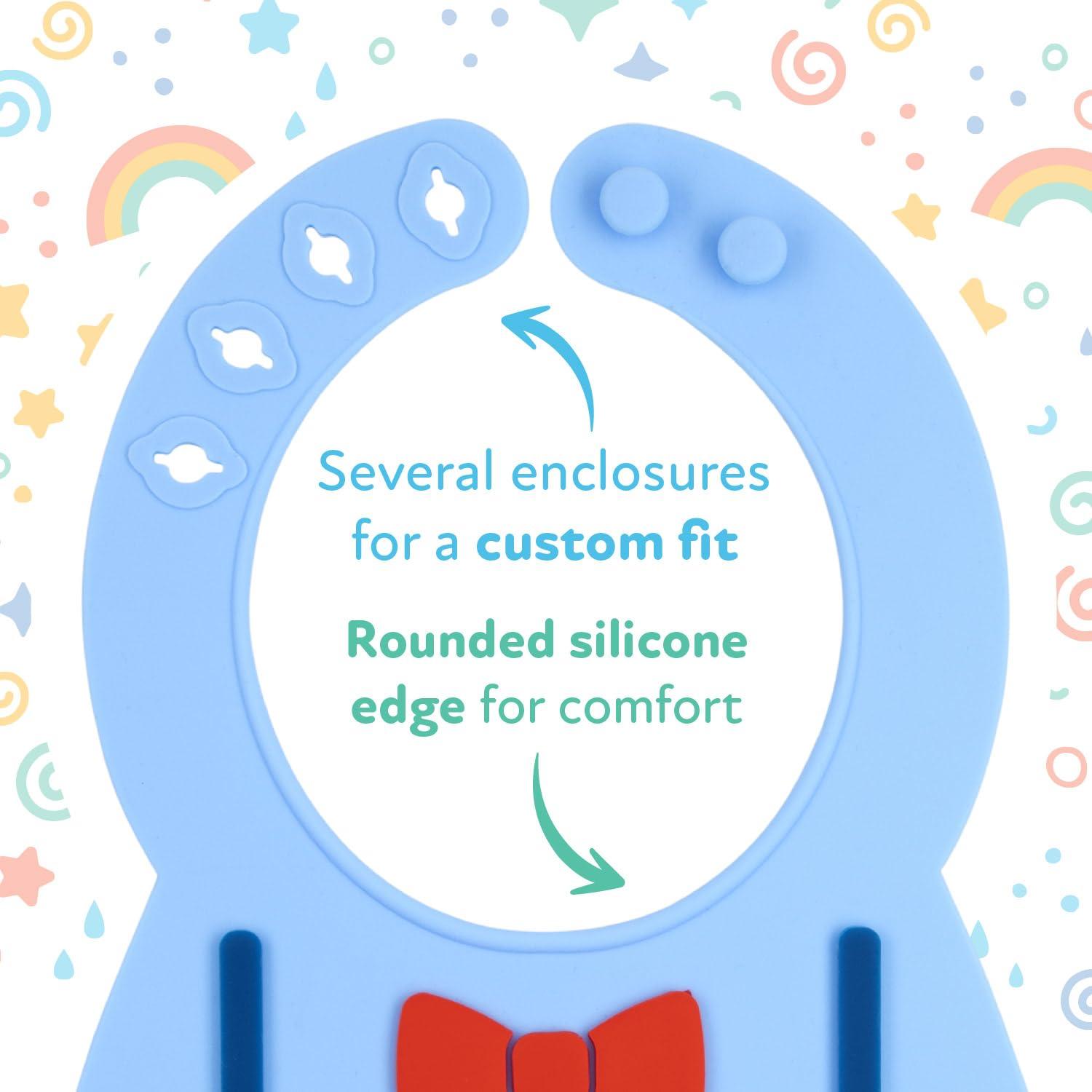 Babero de Silicona Nuby 3D con Recogedor para Bebés 6+ Meses