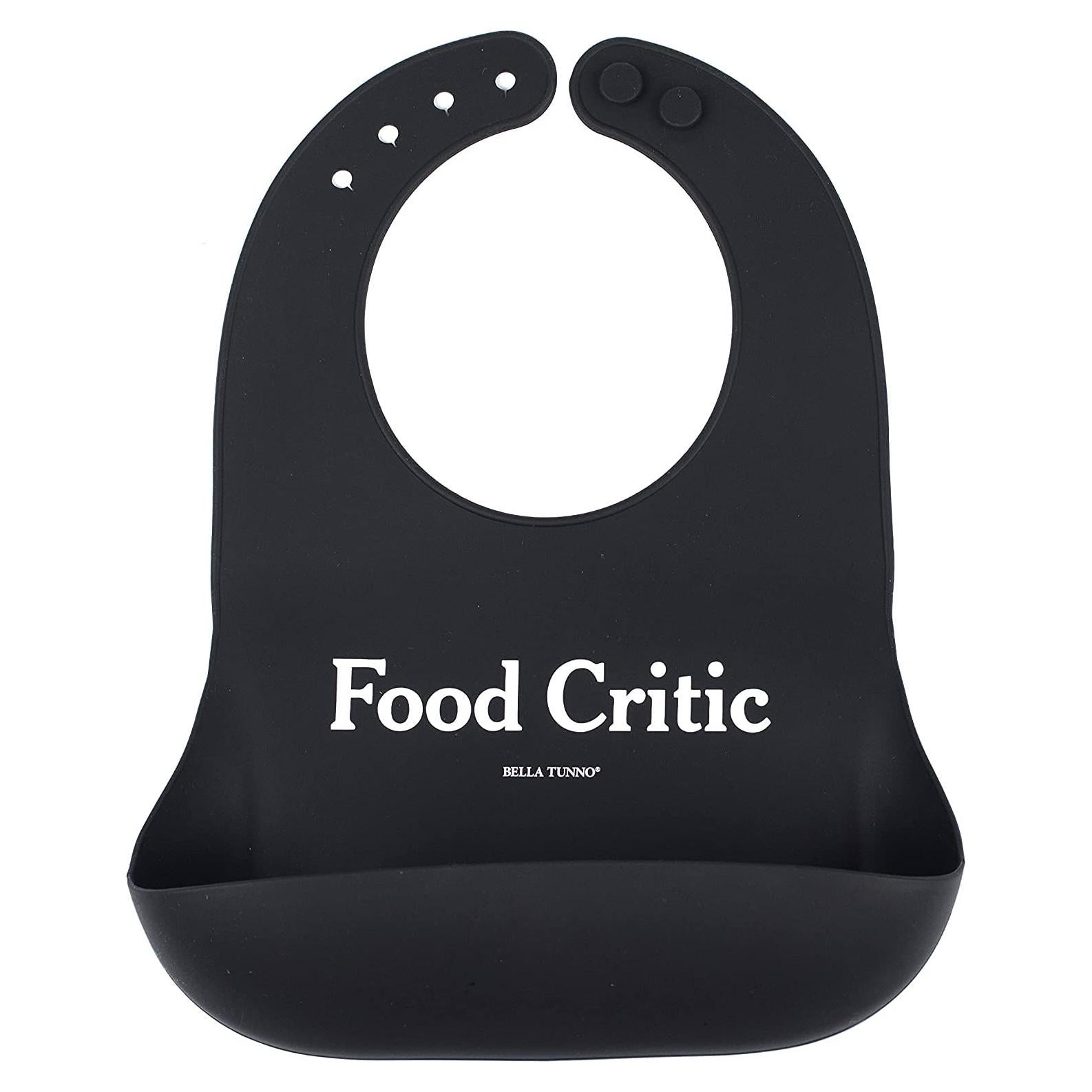 Babero de Silicona Bella Tunno Crítico de Comida 25.4x22.9 cm