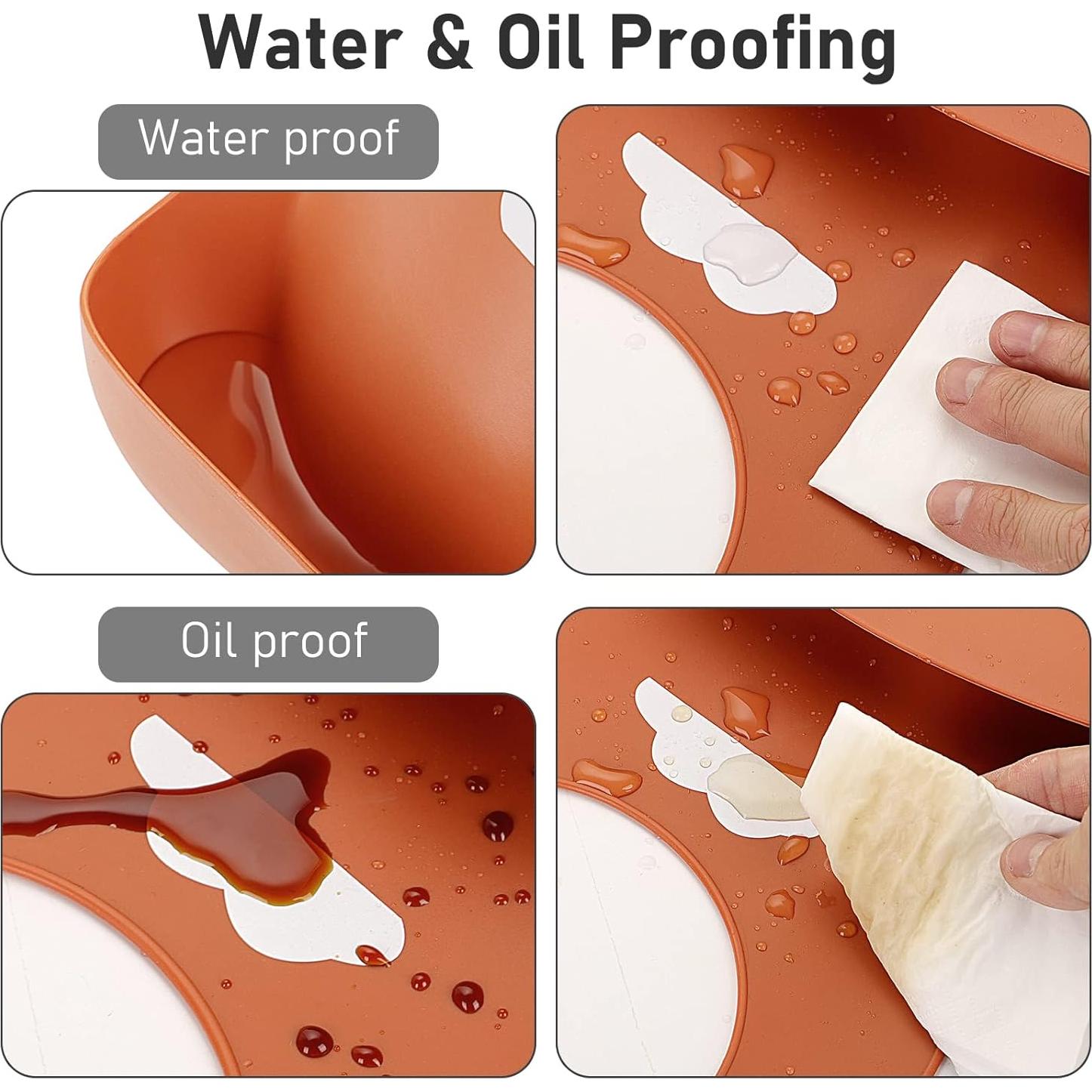 Baberos de Silicona ME.FAN Ajustables Set de 2 para Bebés