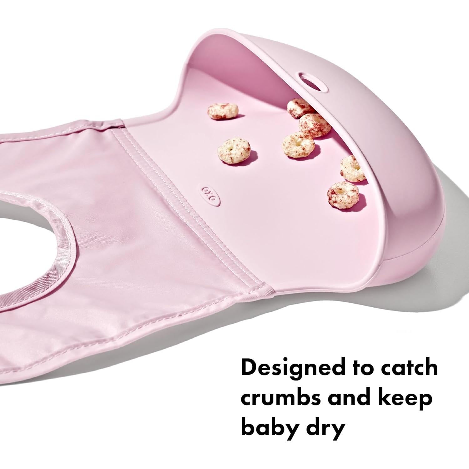 Babero enrollable OXO Tot - 2 unidades - Lluvia y Flor