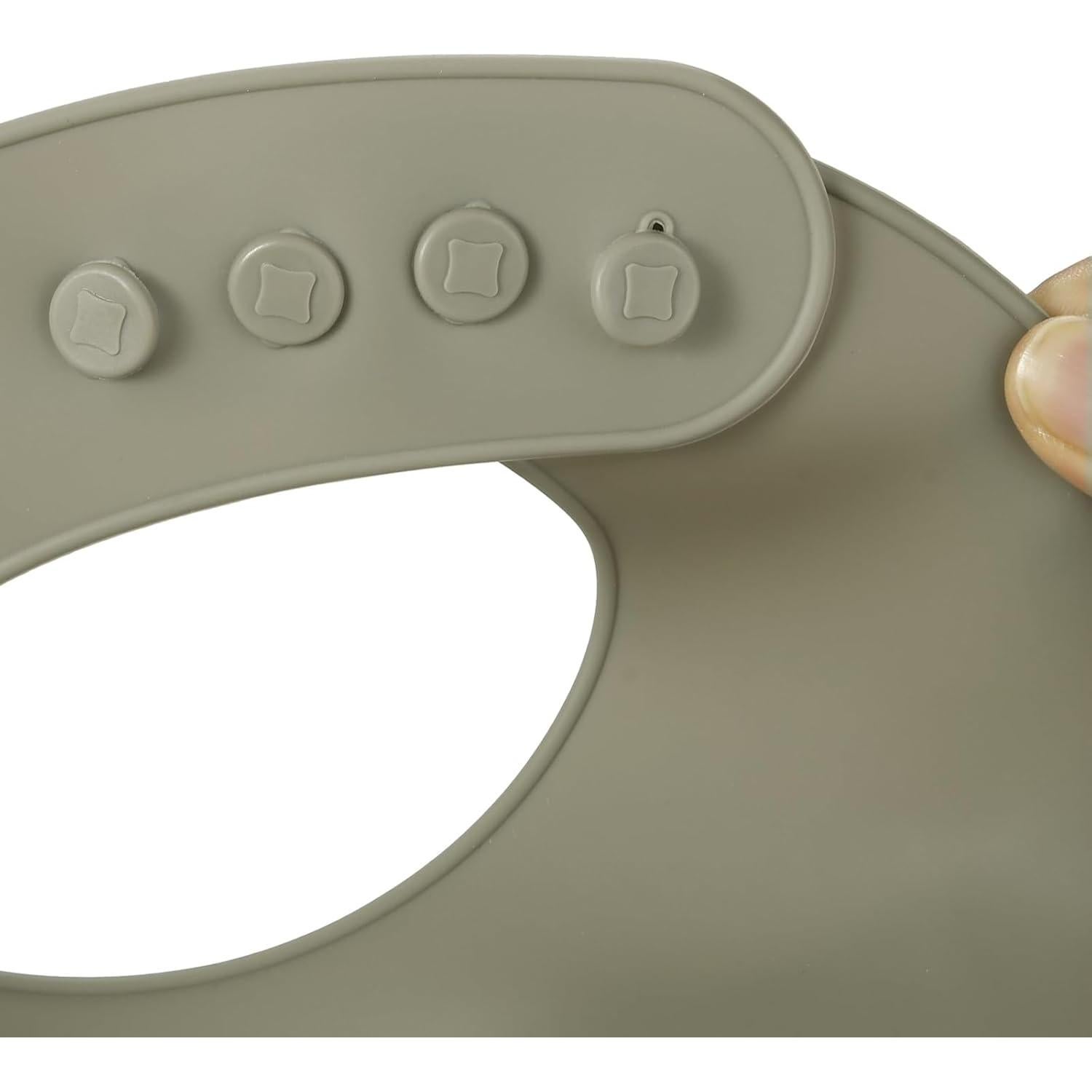 Baberos de Silicona PandaEar 3 Unidades Ajustables para Bebés