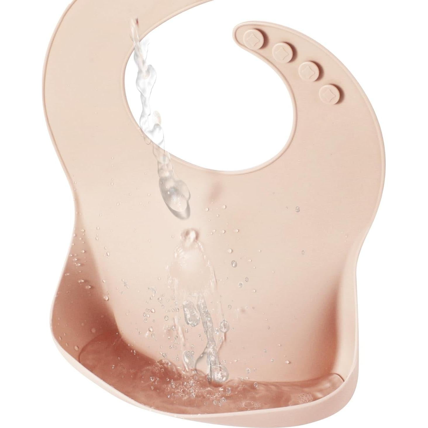 Baberos de Silicona PandaEar 3 Unidades Ajustables para Bebés