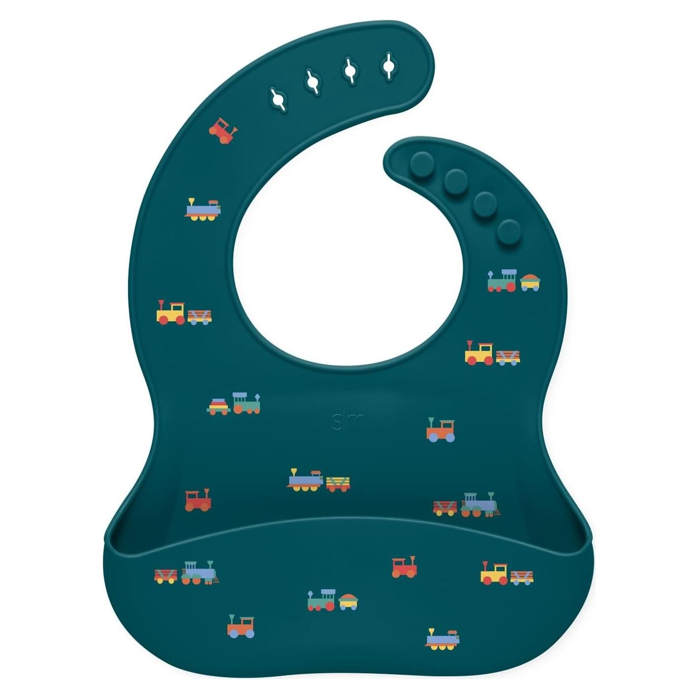 Babero de Silicona Simple Modern para Niños - Talla Única