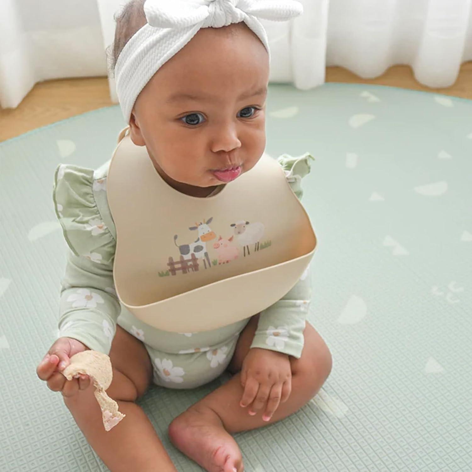 Baberos de Silicona LITTLE RAWR 2 Juegos Impermeables BPA Free