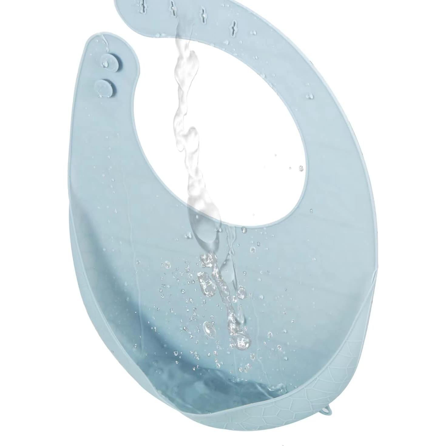 Baberos de Silicona PandaEar 3 Pack Ajustables para Bebés