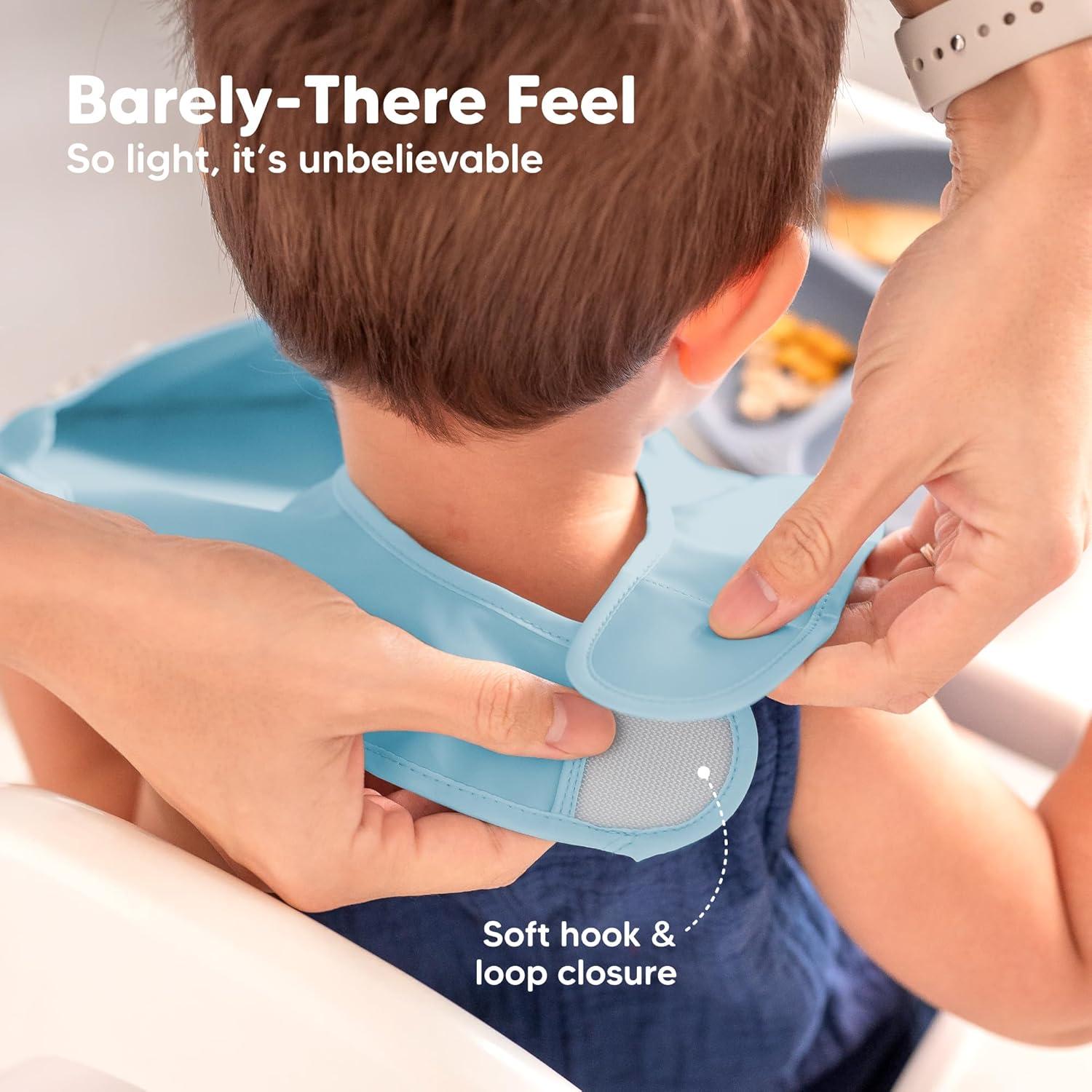 Baberos Impermeables KeaBabies Presto 3-Pack para Bebés