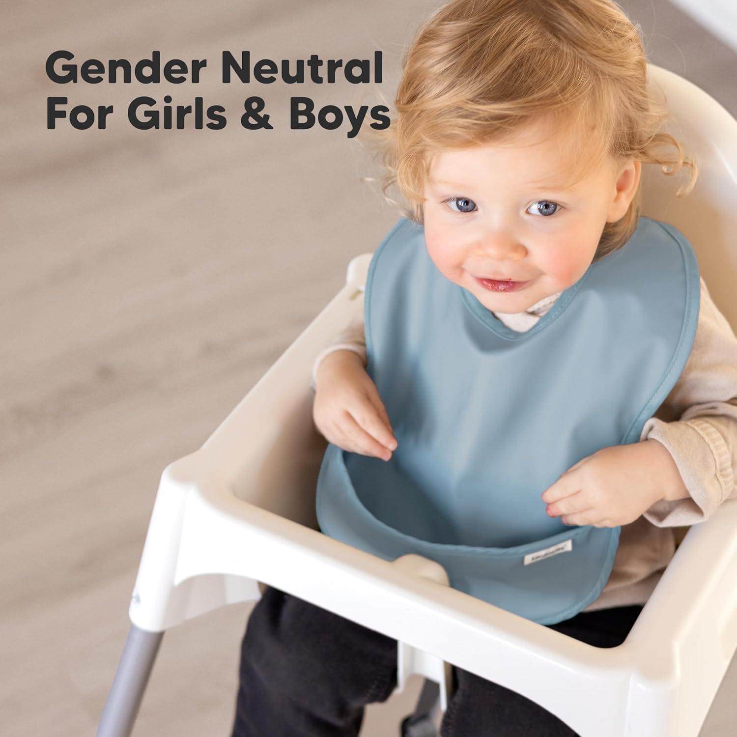 Baberos Impermeables KeaBabies Presto 3-Pack para Bebés