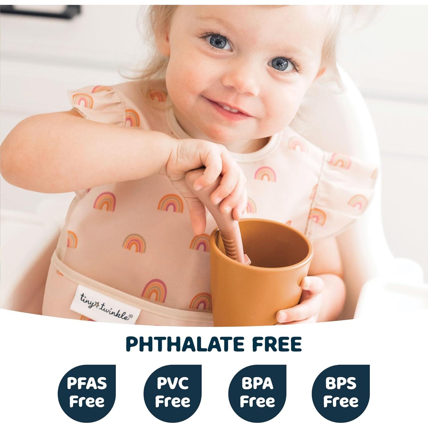 Baberos Tiny Twinkle 3pk Unicornio Impermeables para Bebé