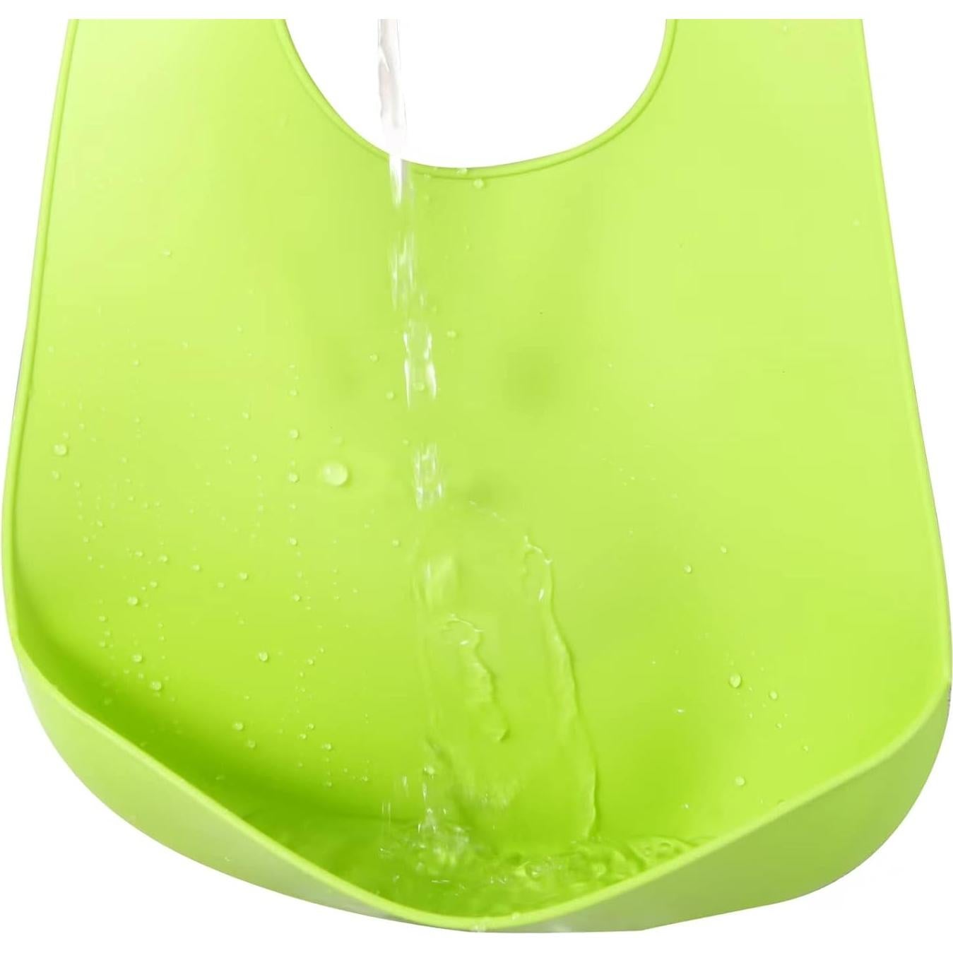 Baberos de Silicona PandaEar 2 Pack Ajustables Unisex 100% Suave