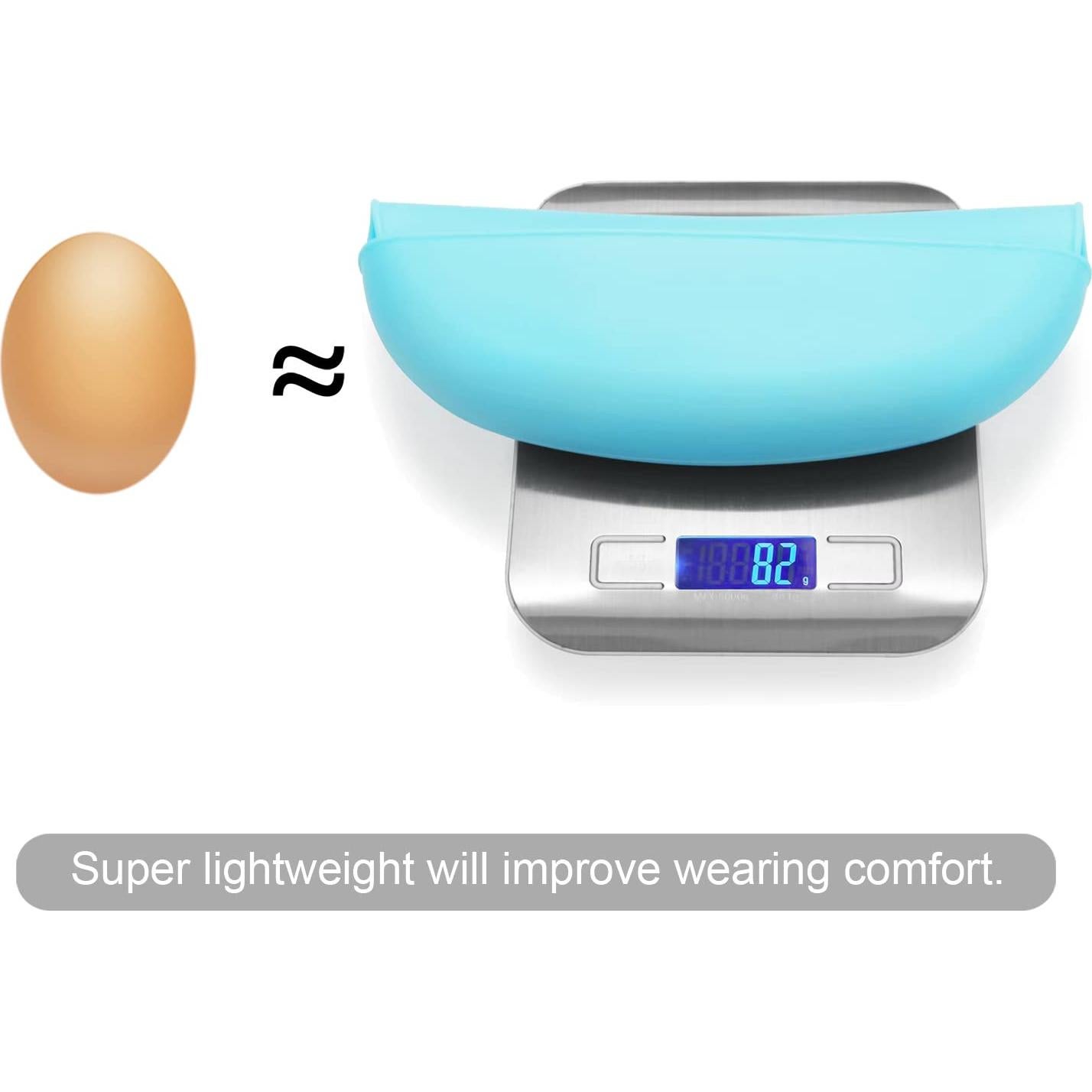 Baberos de Silicona PandaEar 2 Pack Ajustables Unisex 100% Suave