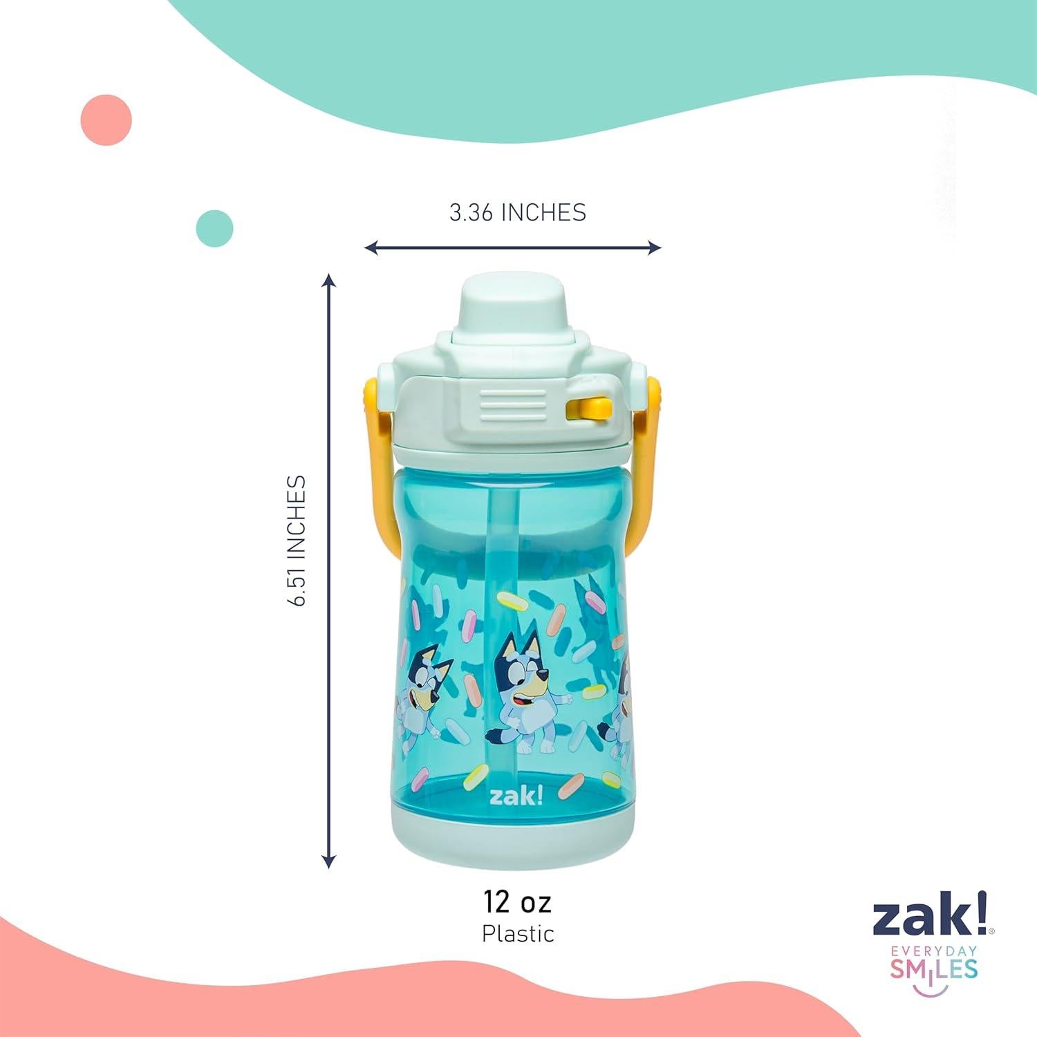 Botella de Agua Bluey Zak Designs 355ml a Prueba de Fugas