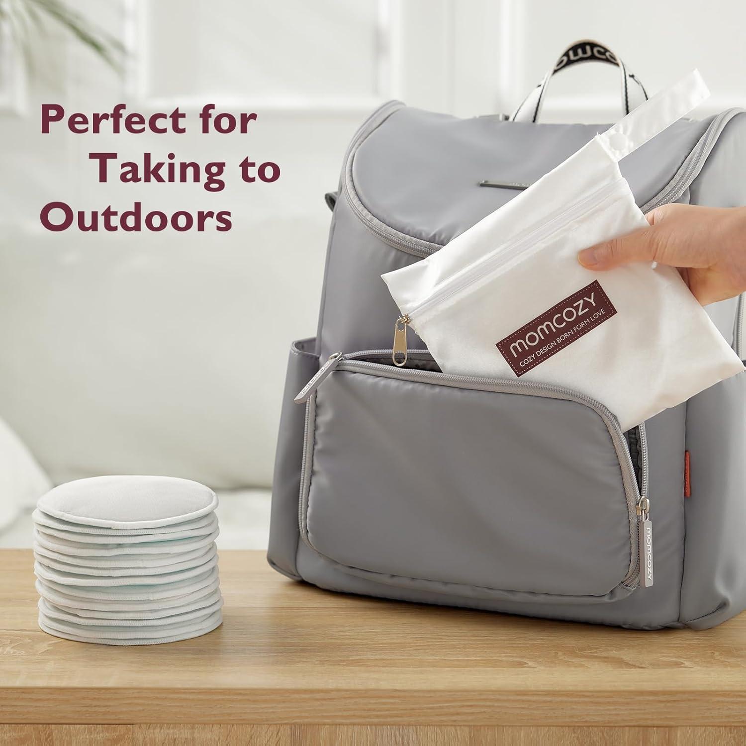 Almohadillas de Lactancia Reutilizables Momcozy 14 Pzas Ultra Delgadas