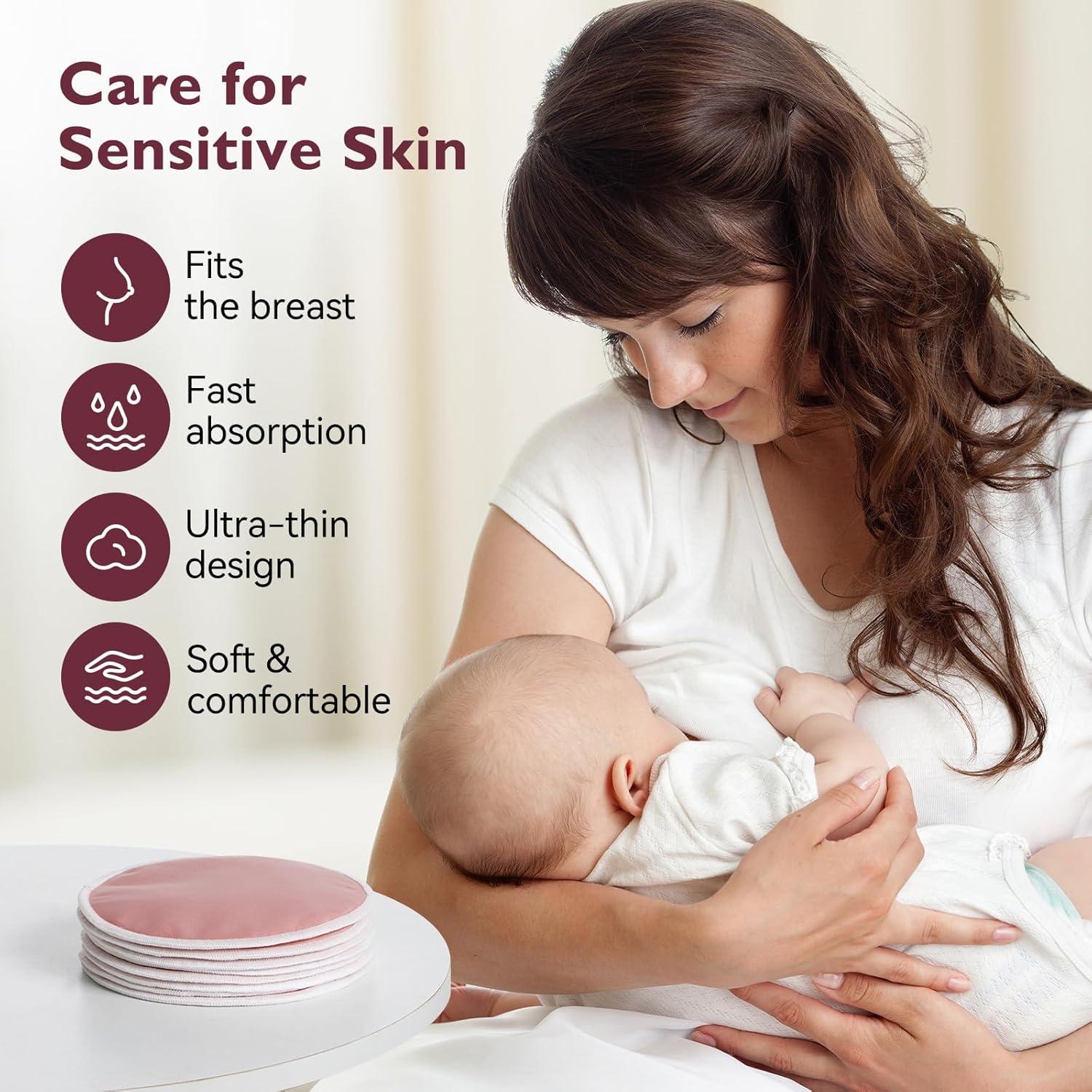 Almohadillas de Lactancia Reutilizables Momcozy 14 Pzas Ultra Delgadas
