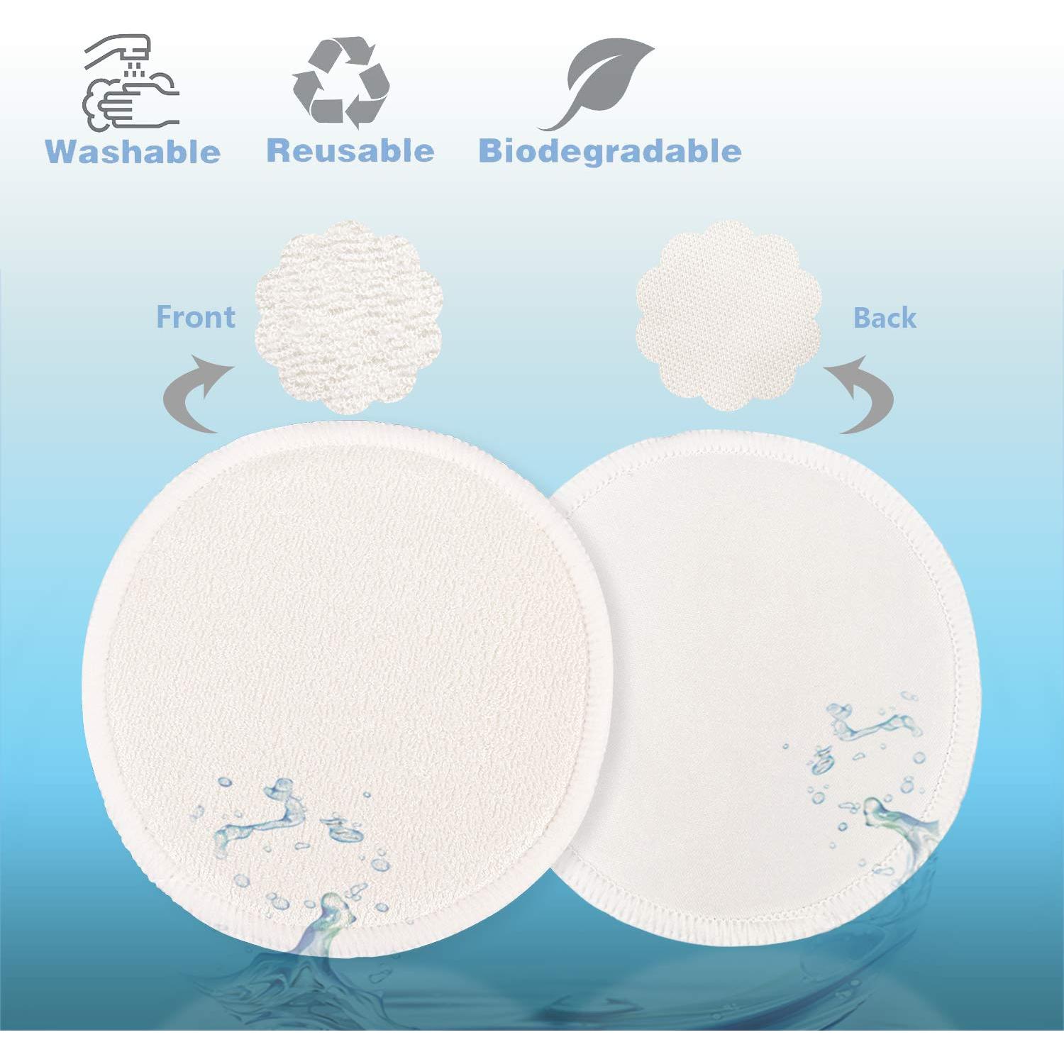 Almohadillas de Lactancia Lavables PHOGARY 14 Piezas Bambú Orgánico