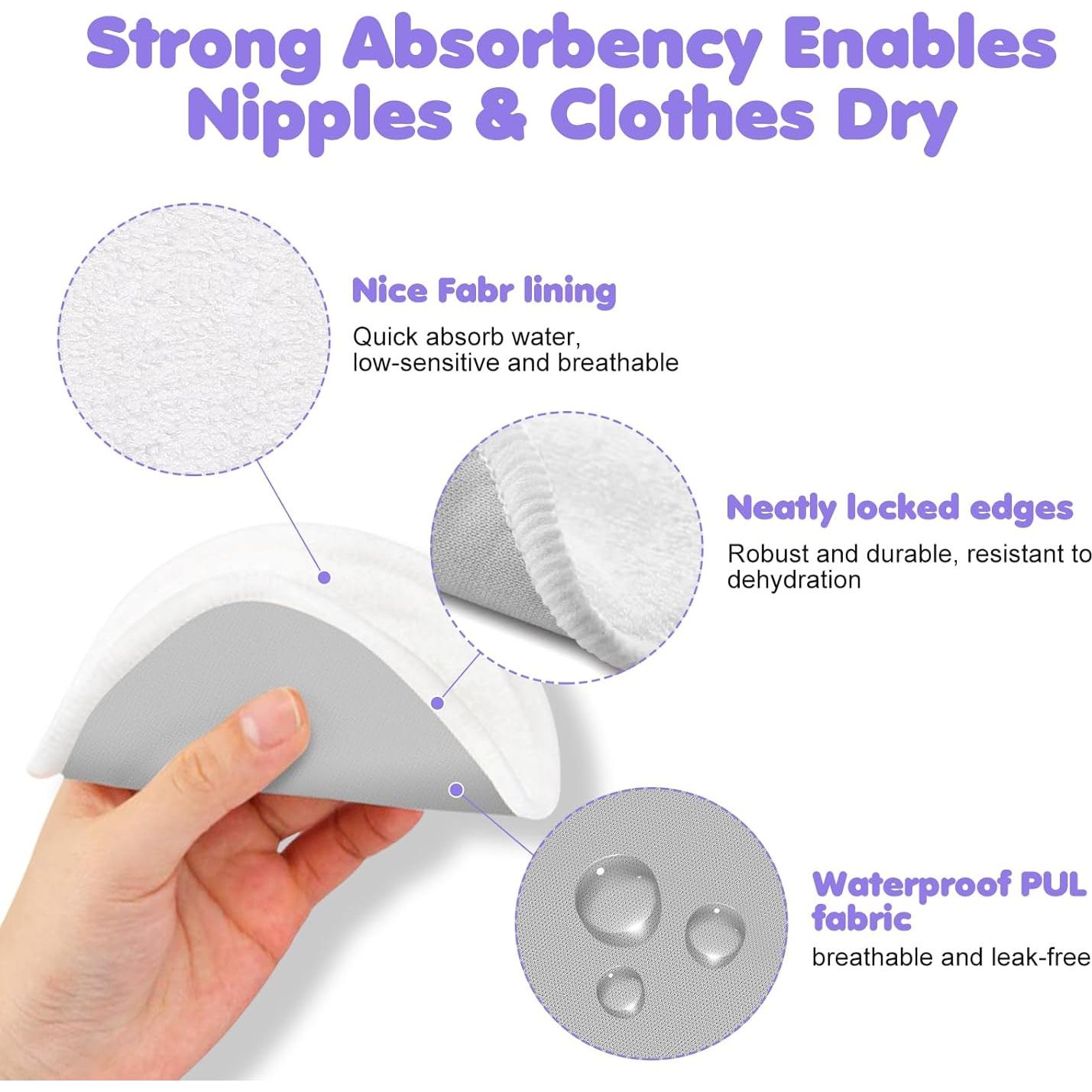 14 Almohadillas Reutilizables para Lactancia G-PADS 11.94 cm