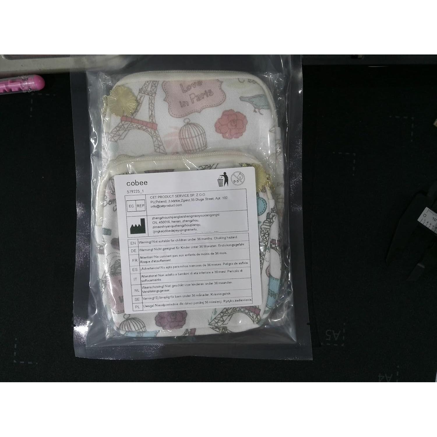 Bolsa de Almacenamiento Menstrual Cobee 2 Piezas Torre 12x12cm