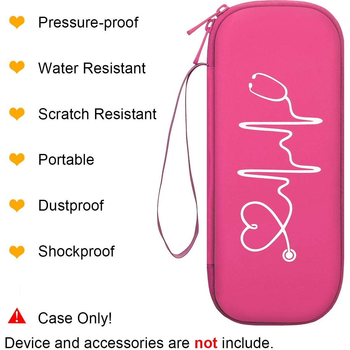 Funda de Transporte BOVKE para Estetoscopios 3M Littmann - Frambuesa