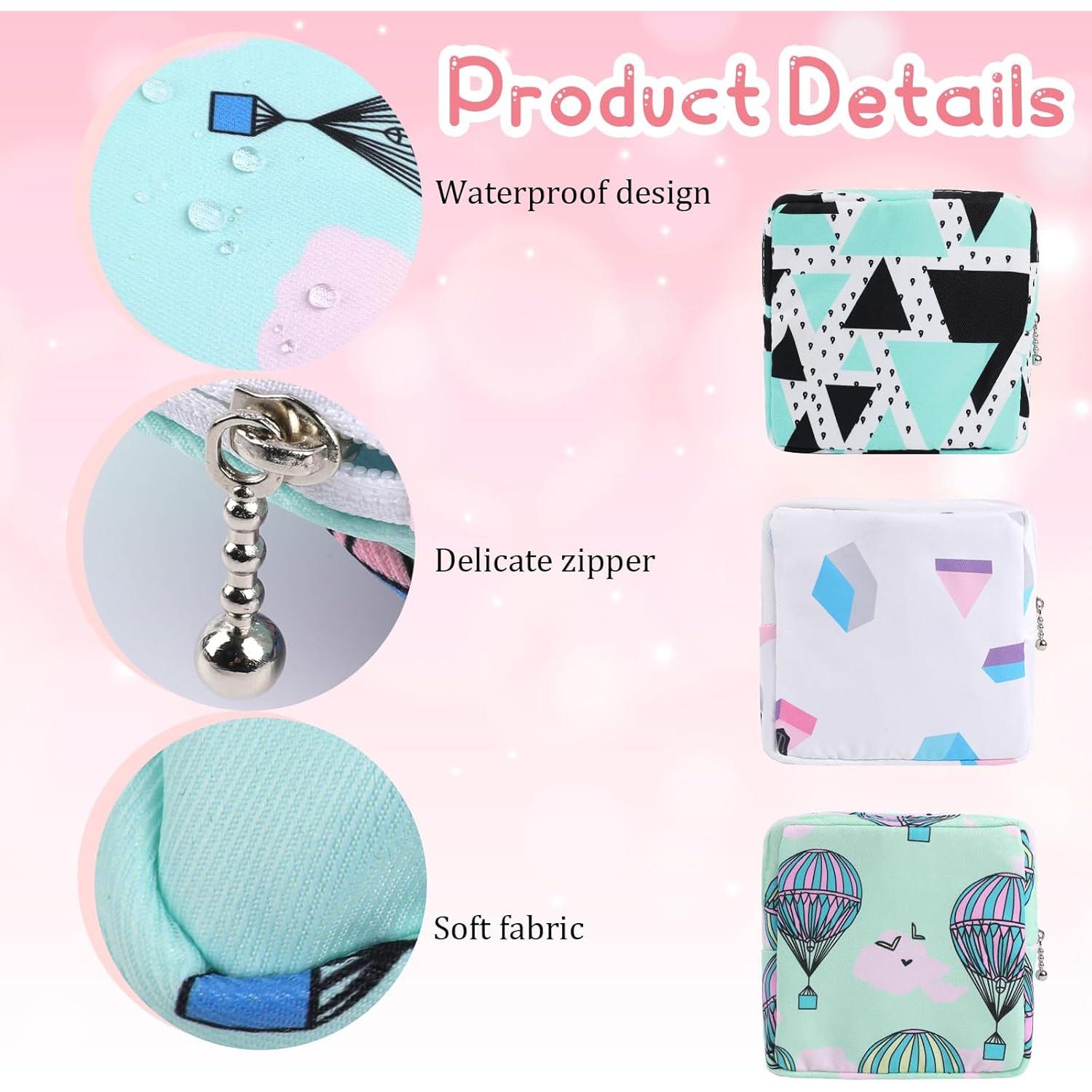 Bolsa de Almacenamiento para Toallas Sanitarias QfwdfcTrenz 3Pcs