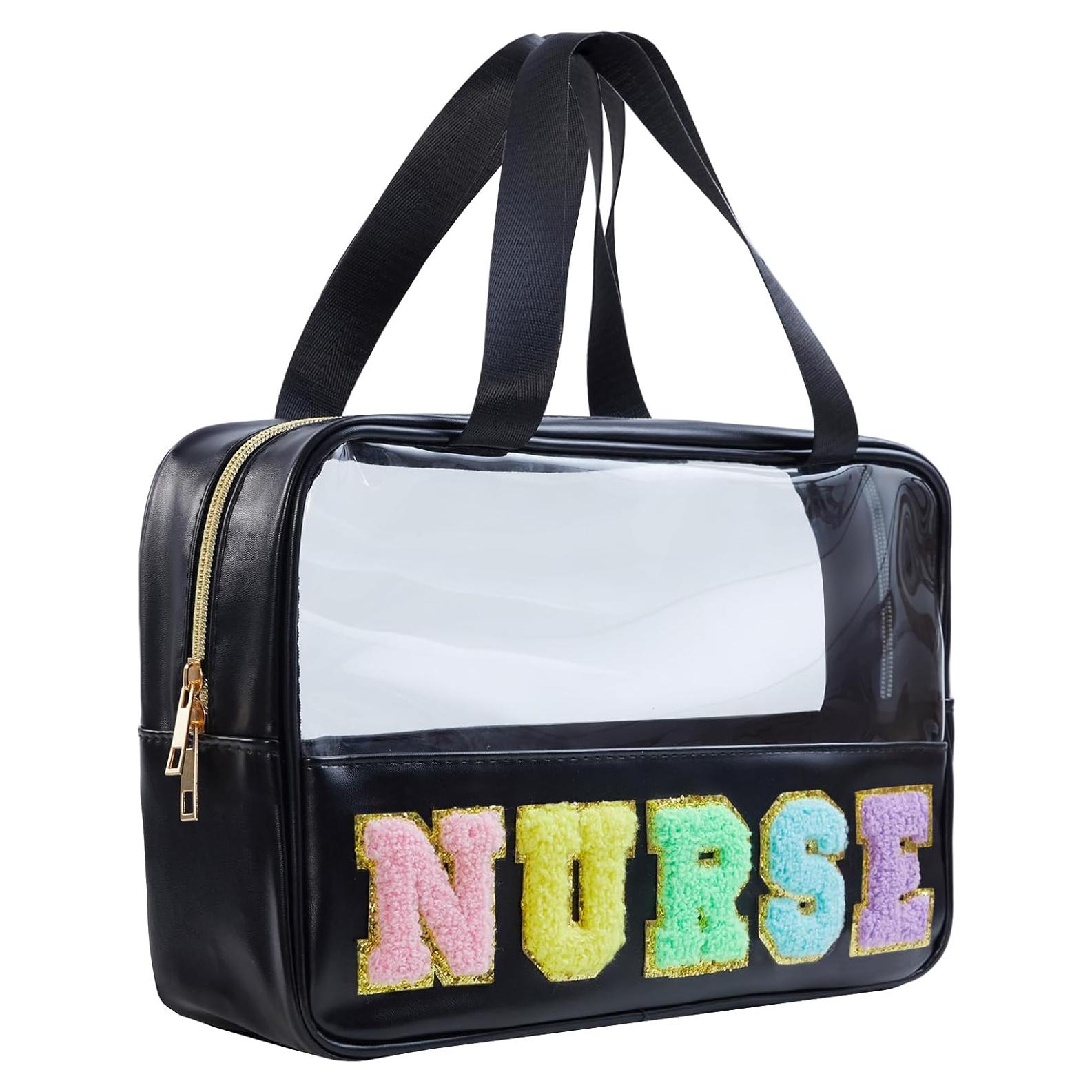 Bolsa de Tote para Enfermera STB-HS-NURSE Chenille 30x20cm