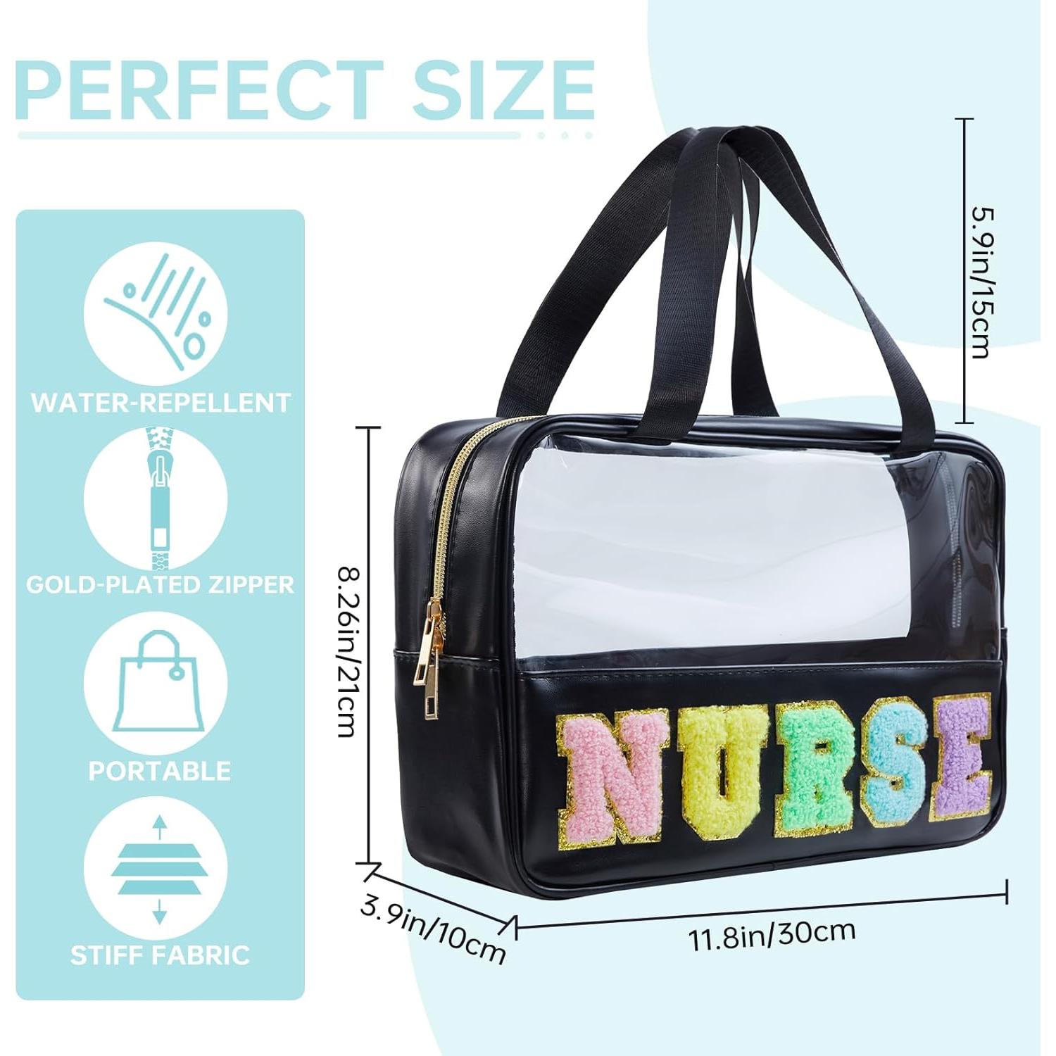Bolsa de Tote para Enfermera STB-HS-NURSE Chenille 30x20cm