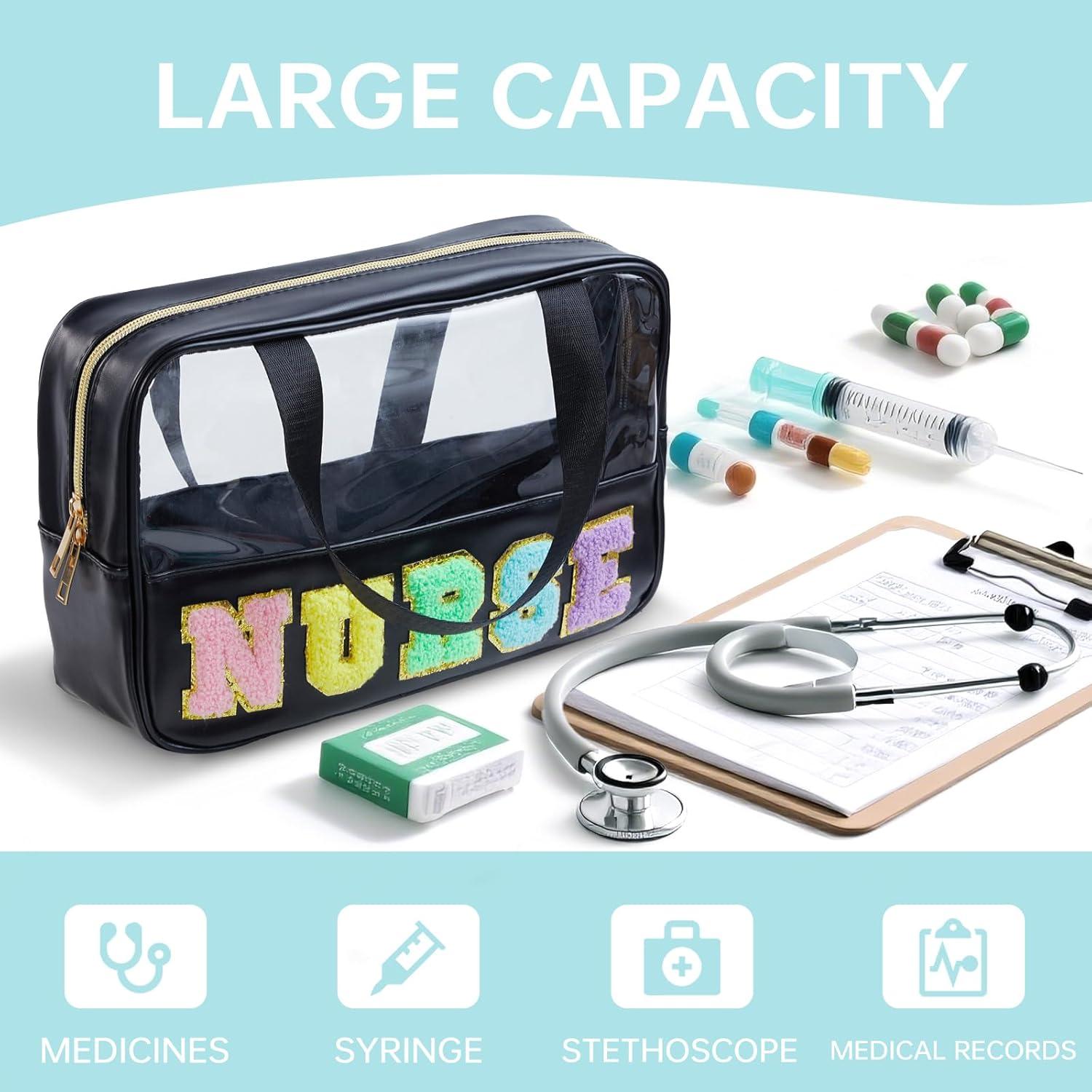 Bolsa de Tote para Enfermera STB-HS-NURSE Chenille 30x20cm