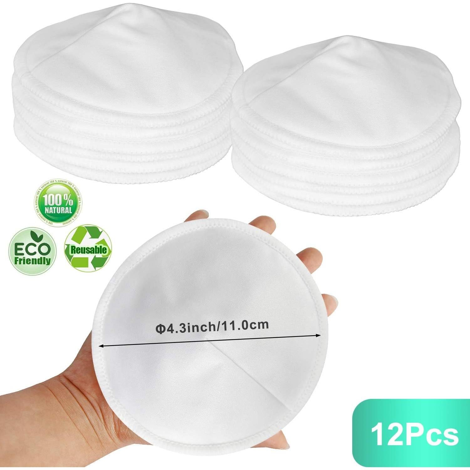 Almohadillas de Lactancia Reutilizables Pinowu 12pcs 11 cm