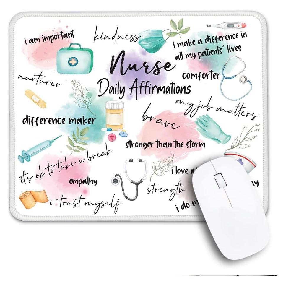 Alfombrilla de Ratón Antideslizante THEBESTU para Enfermeras