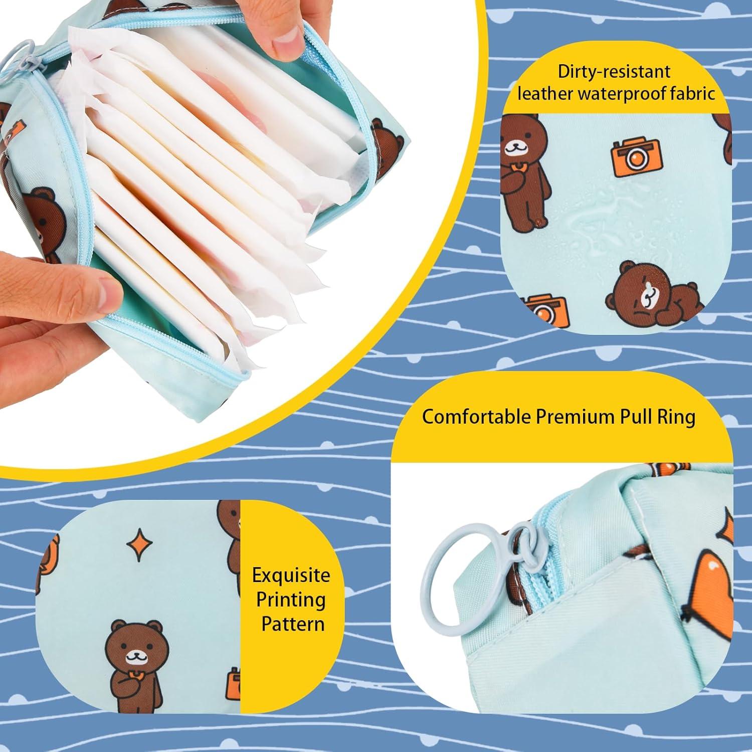 Bolsa de Almacenamiento Menstrual Abeillo 12.9x12.7cm 4 Pcs