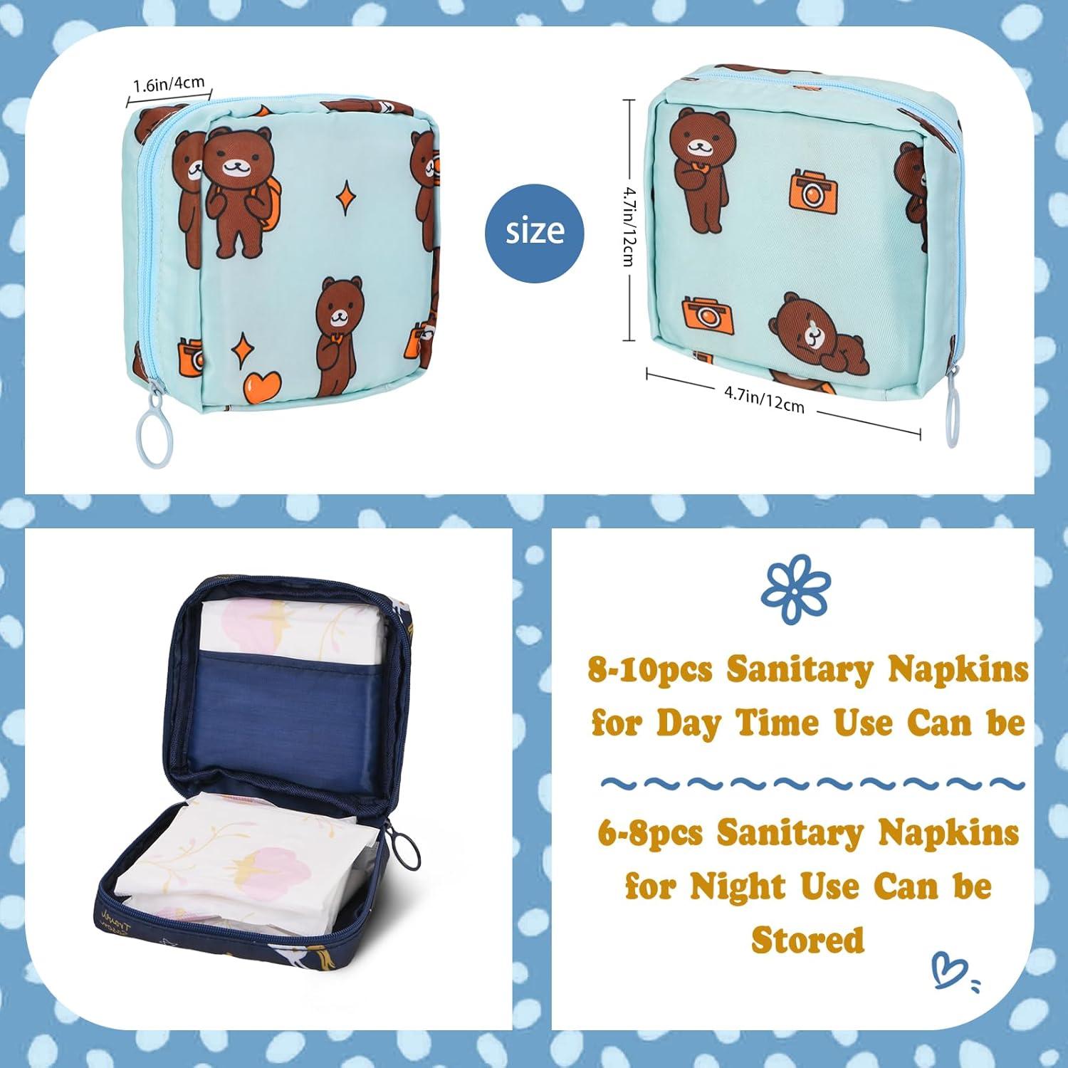 Bolsa de Almacenamiento Menstrual Abeillo 12.9x12.7cm 4 Pcs