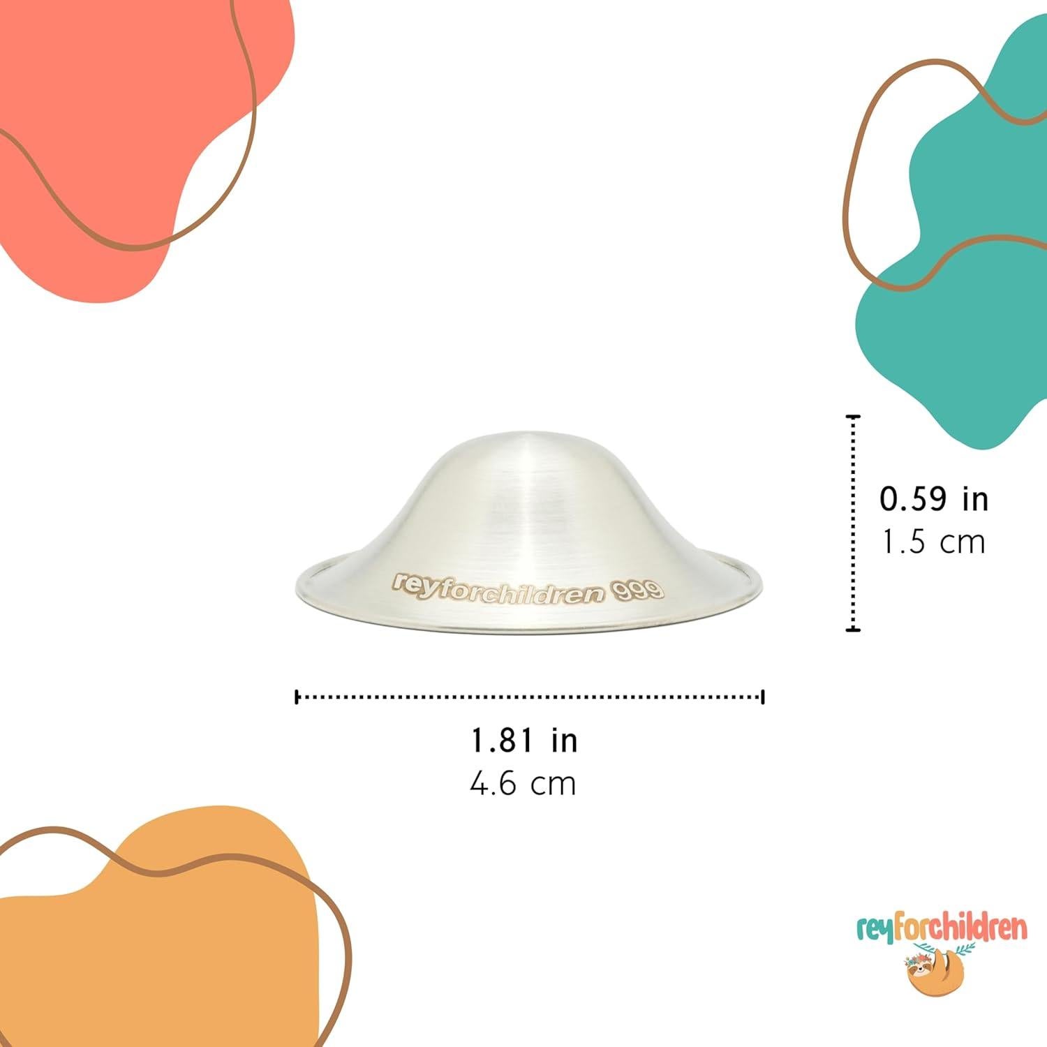 Tazas de Lactancia de Plata 999 RFC - Kit Regular con Silicona