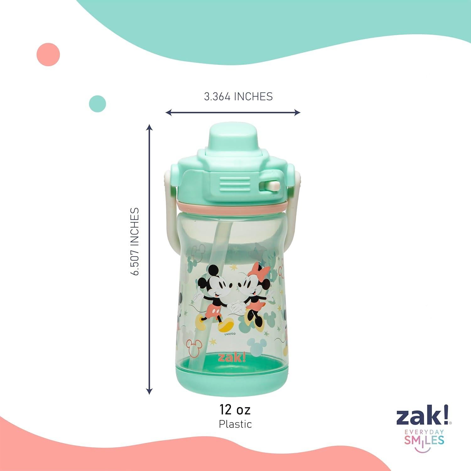 Botella de Agua Infantil Zak Designs 355ml Mickey y Minnie