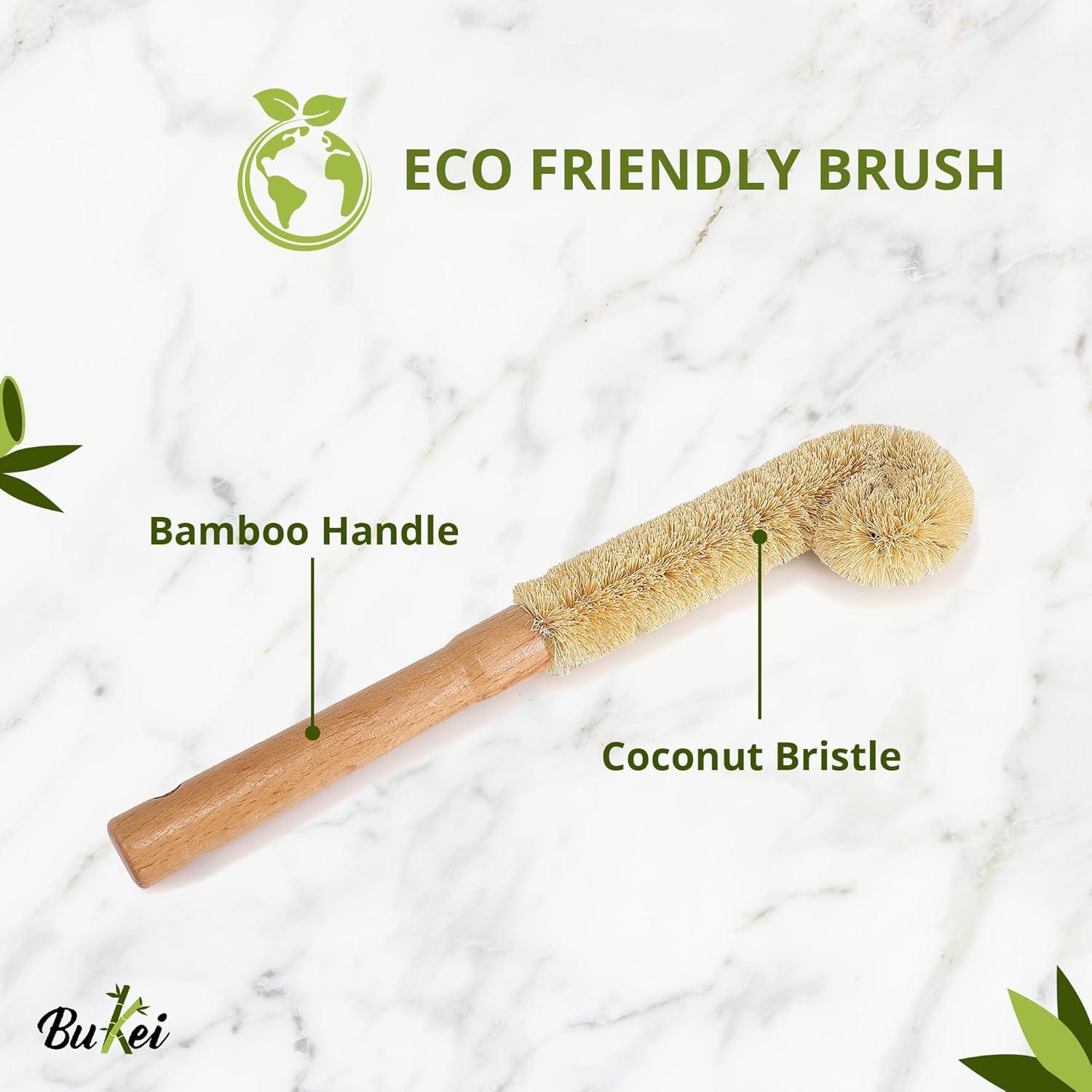 Secador de Botellas de Bebé Bukei de Bambú Plegable 7 Varillas