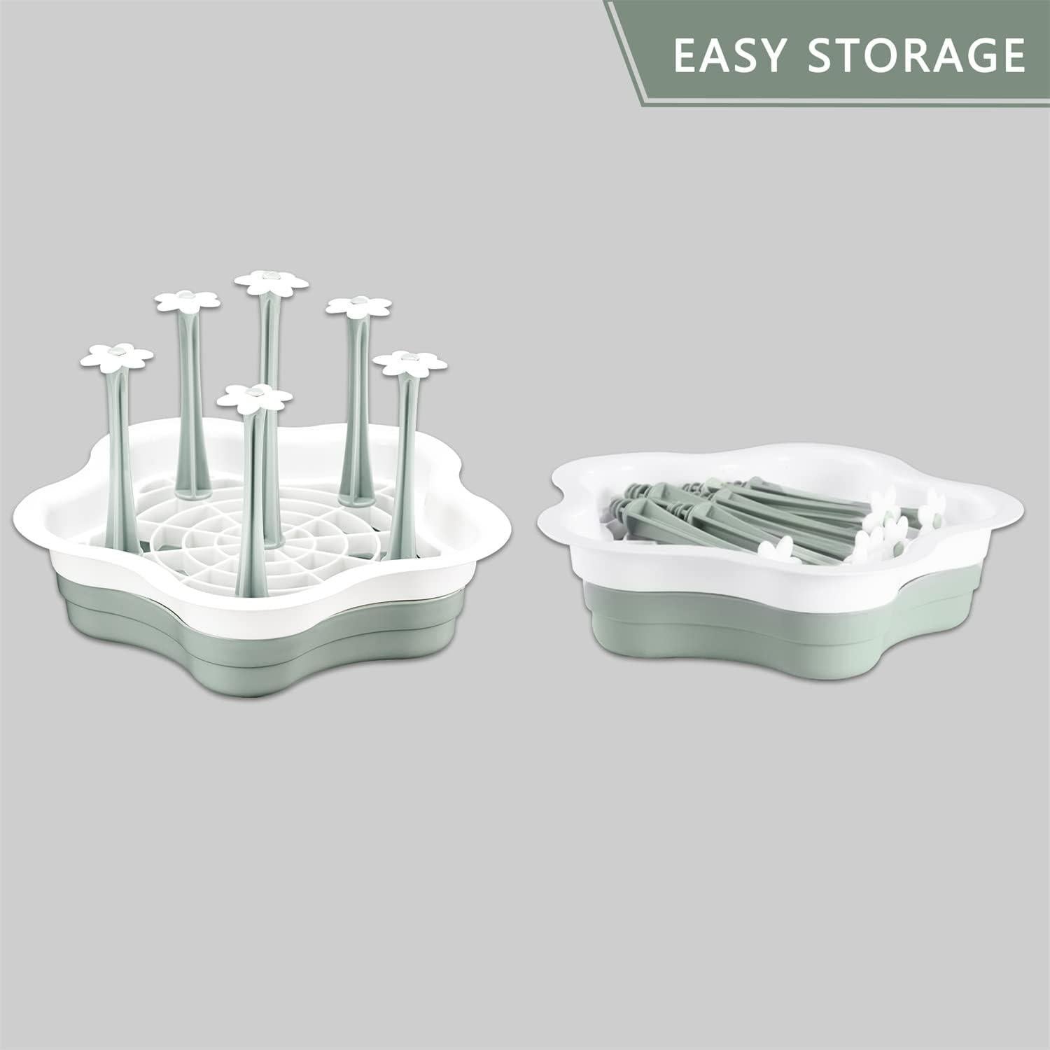 Escurridor de Botellas L-WASH Plegable con Bandeja Drenaje