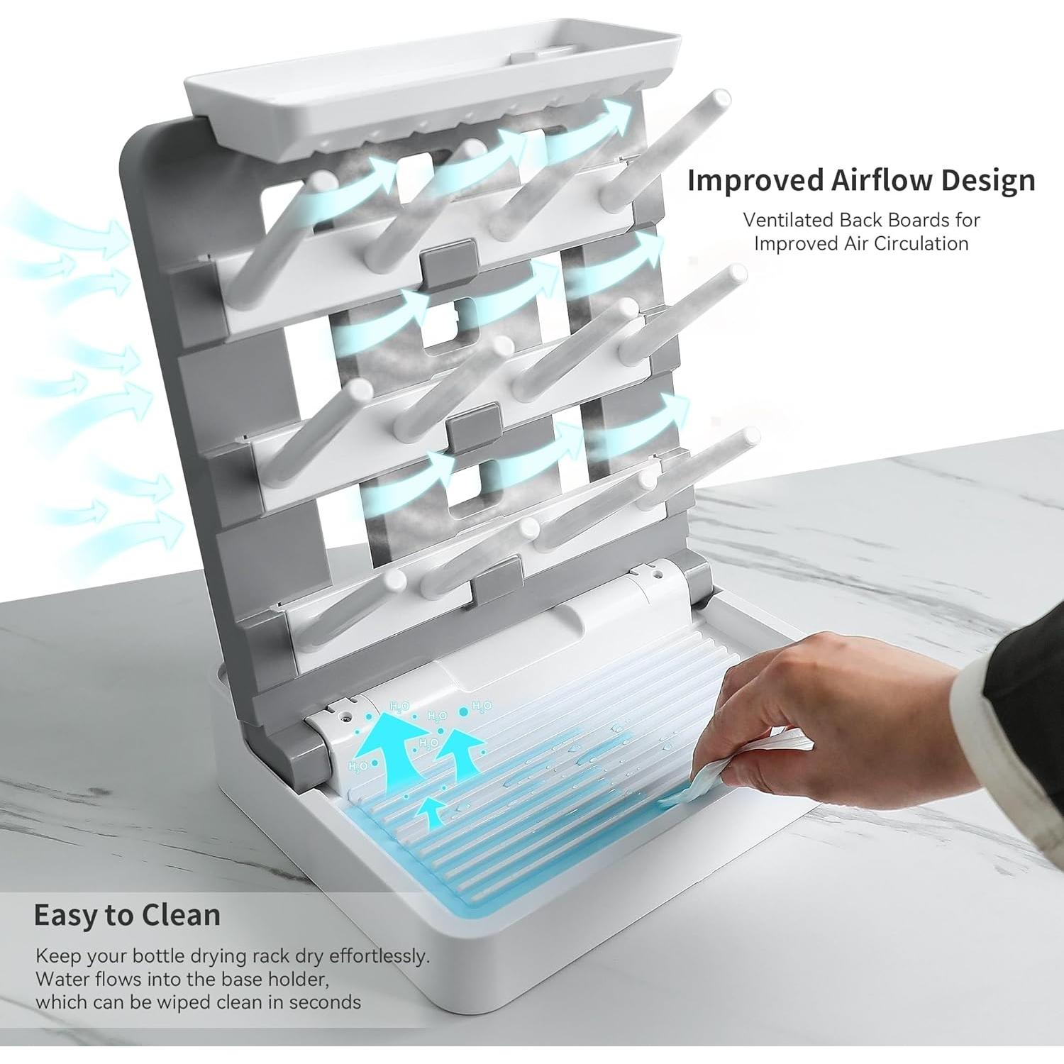Soporte Vertical para Secado de Biberones Venuekkuri - Ahorra Espacio