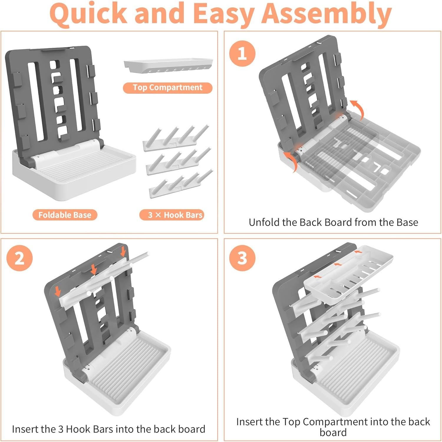 Soporte Vertical para Secado de Biberones Venuekkuri - Ahorra Espacio