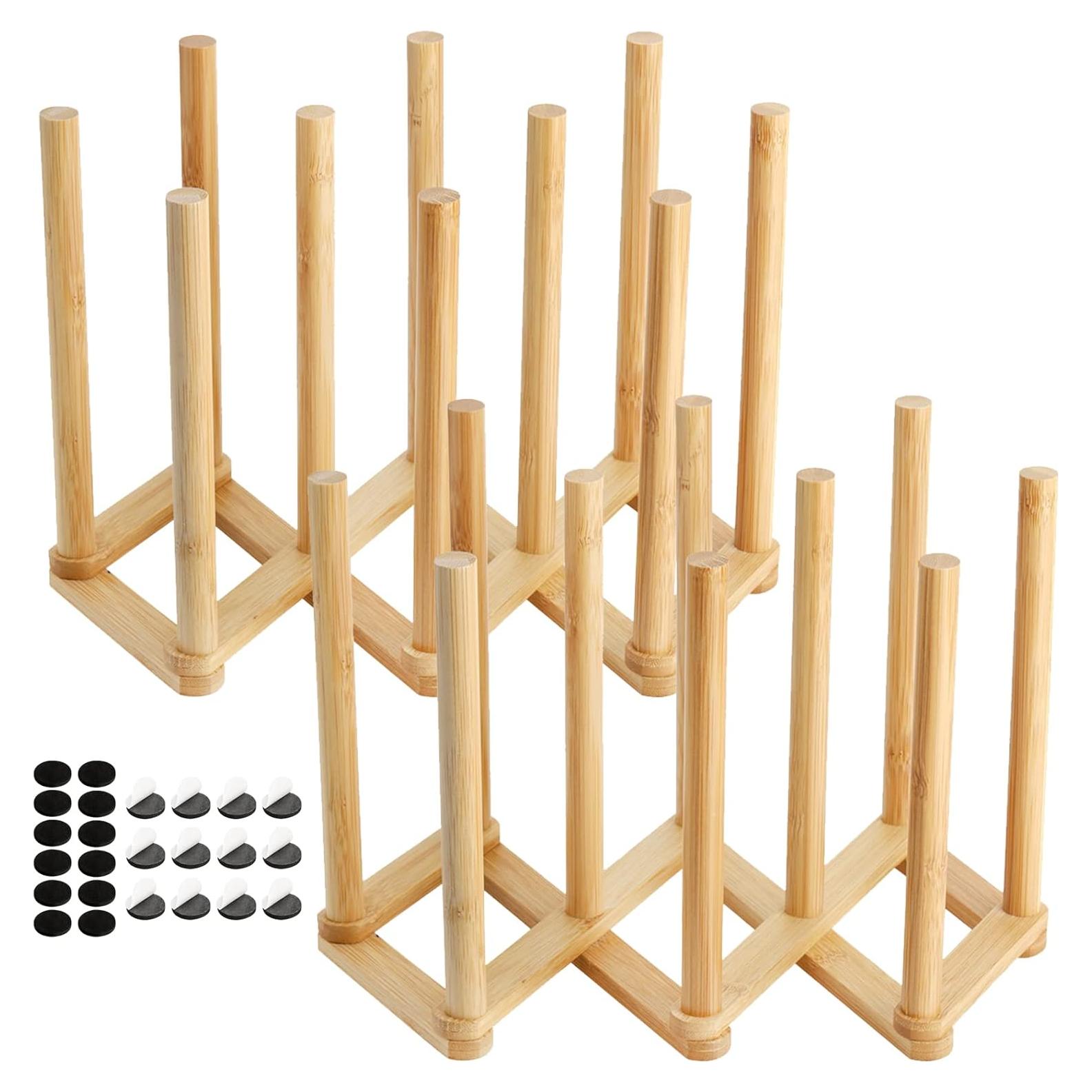 Soporte de Secado de Platos y Botellas Yesland de Bambú 45.72 cm