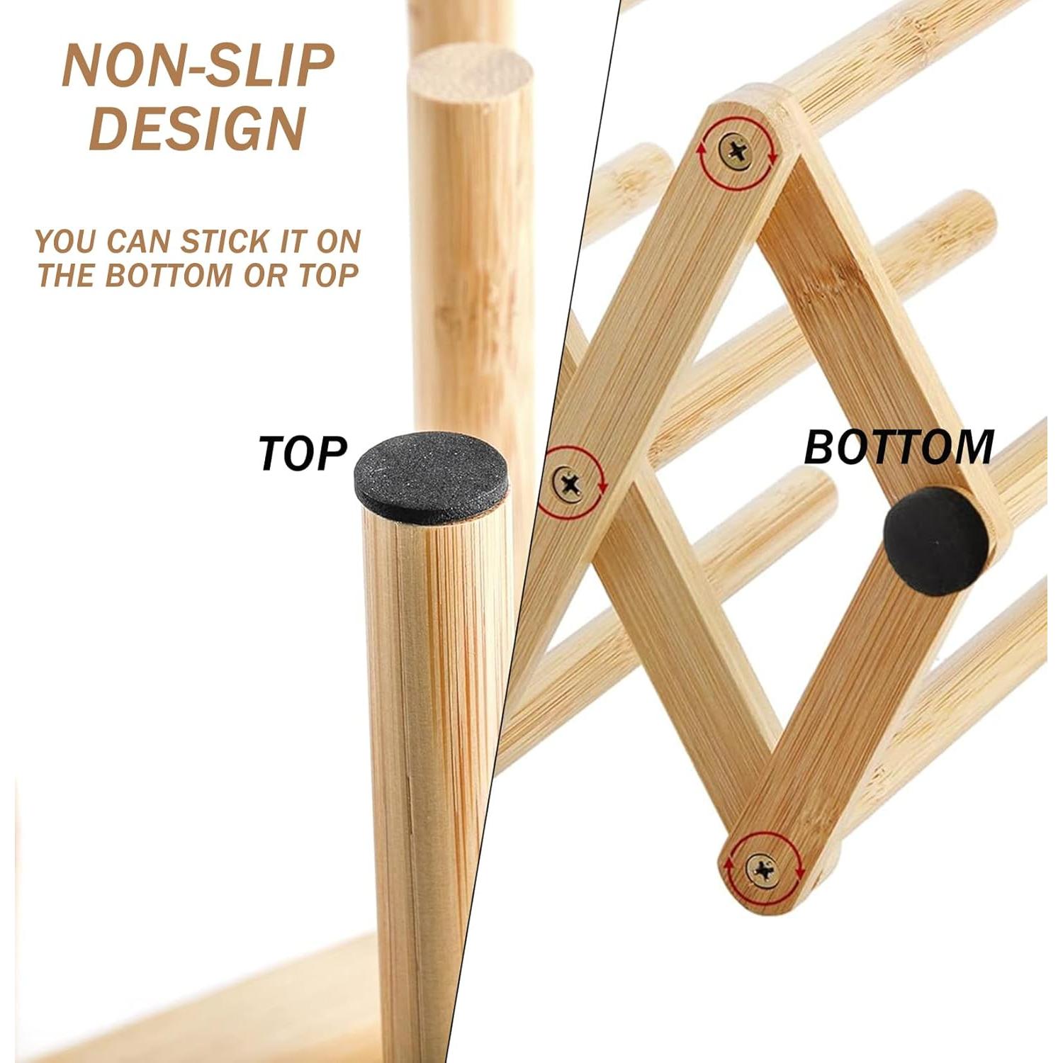 Soporte de Secado de Platos y Botellas Yesland de Bambú 45.72 cm