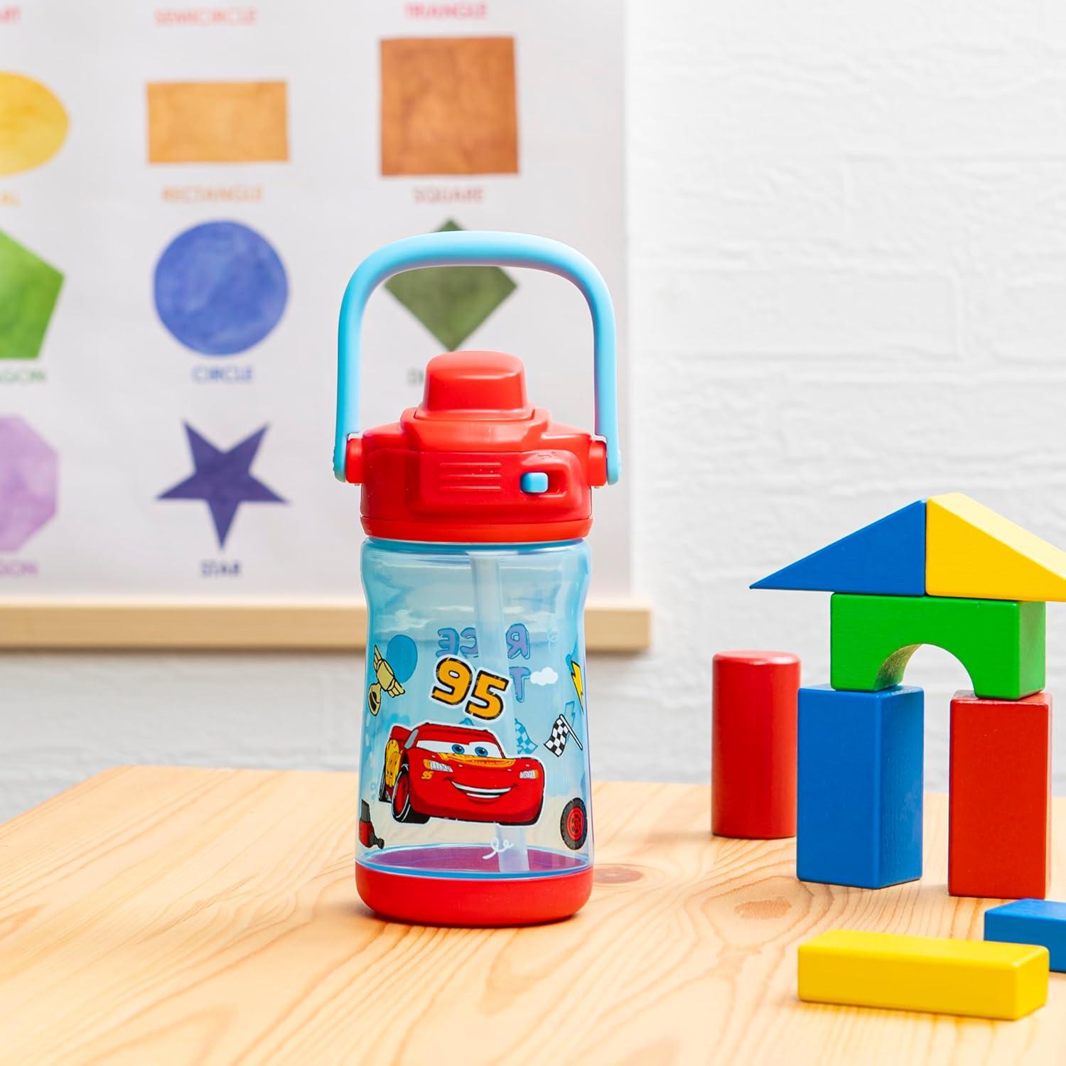 Botella de Agua Zak Designs Rayo McQueen 354ml a Prueba de Fugas