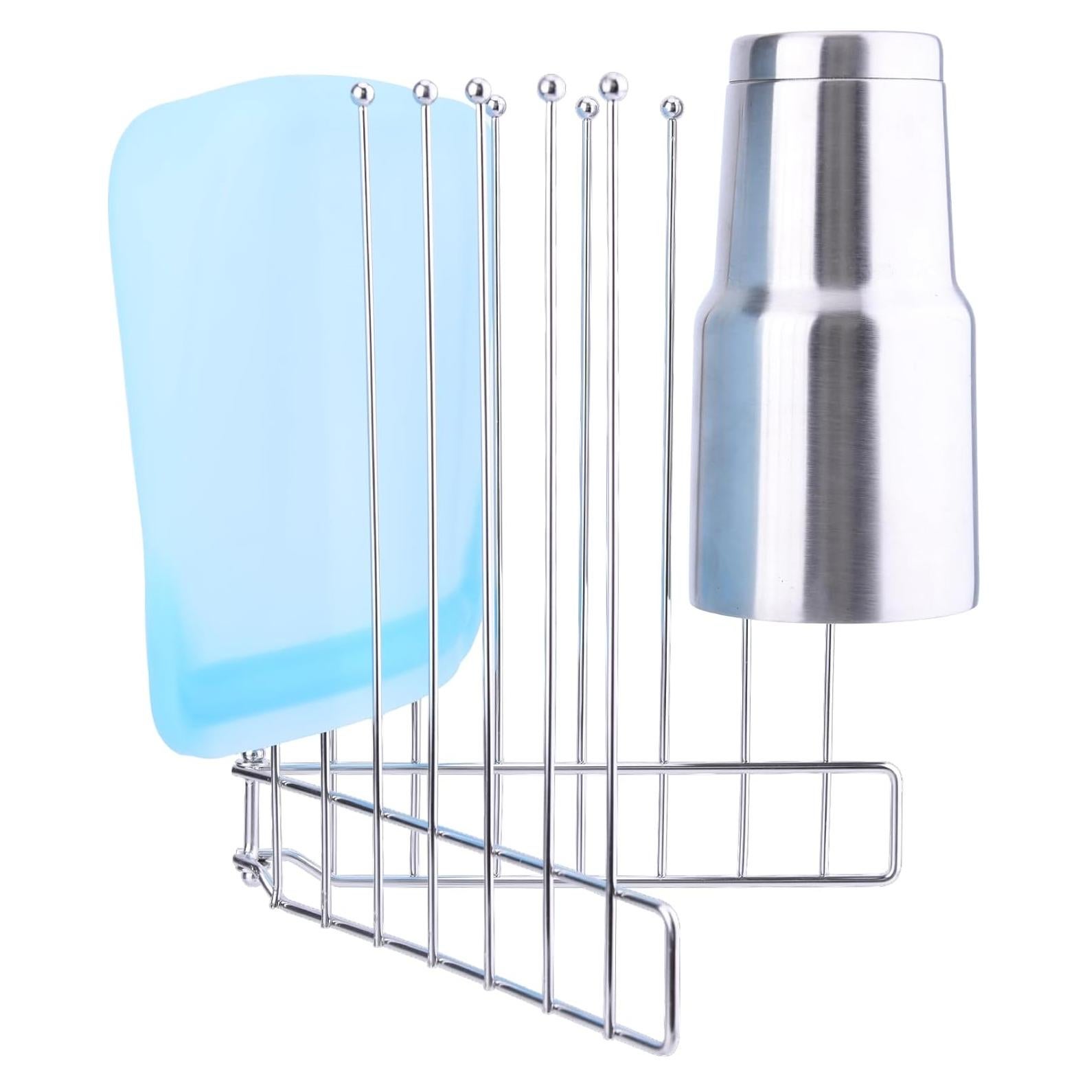 Soporte de Secado Plegable LEKUSHA de Acero Inoxidable 26.7 cm