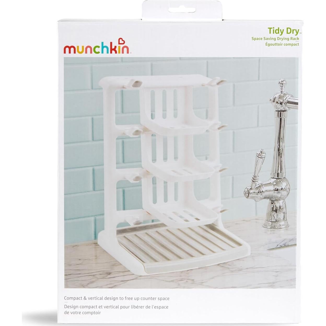 Soporte Secado Vertical Munchkin Tidy Dry para Biberones Blanco