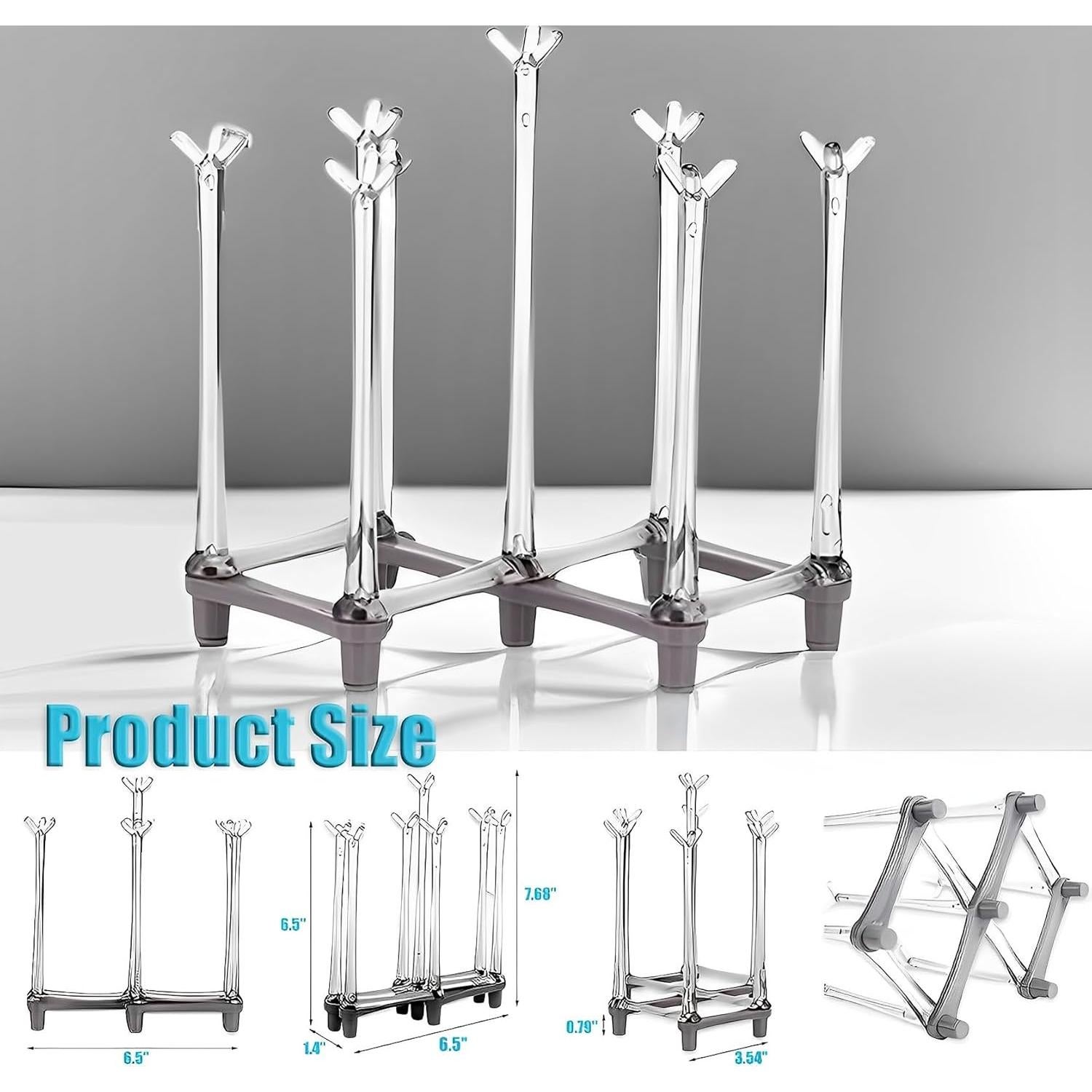 Soporte de Secado de Tazas Retráctil Yesland - 2 Piezas, Antideslizante
