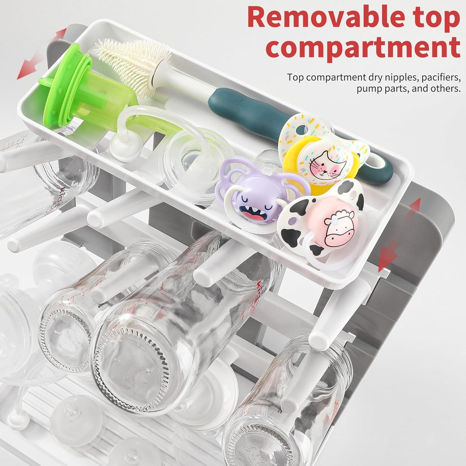 Soporte para Secado de Biberones CINWWNI - Ahorra Espacio, 12 Biberones